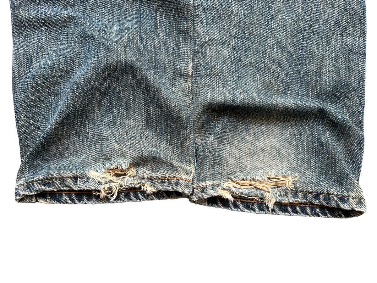 Edwin Vintage 90s Edwin Mudwash Distressed Denim Wide Jeans 30x34 Size US 30 / EU 46 - 8 Thumbnail