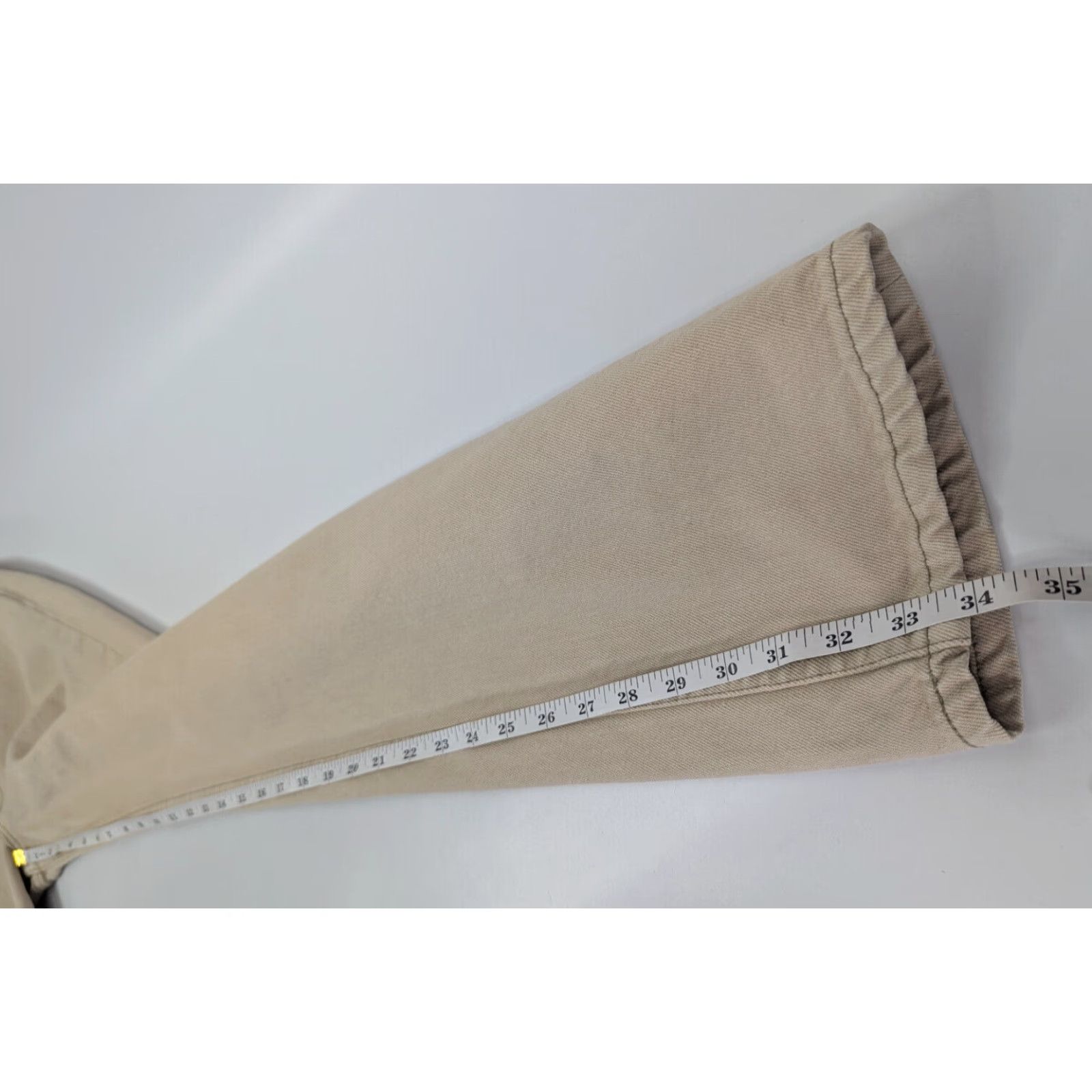 Levi's VINTAGE Levi's 501 Jeans Mens 30x34 Beige Denim USA 501-0612 5-Pocket Straight Leather? Logo 90s Grunge Hipster City College USA Mens Size US 30 / EU 46 - 7 Thumbnail