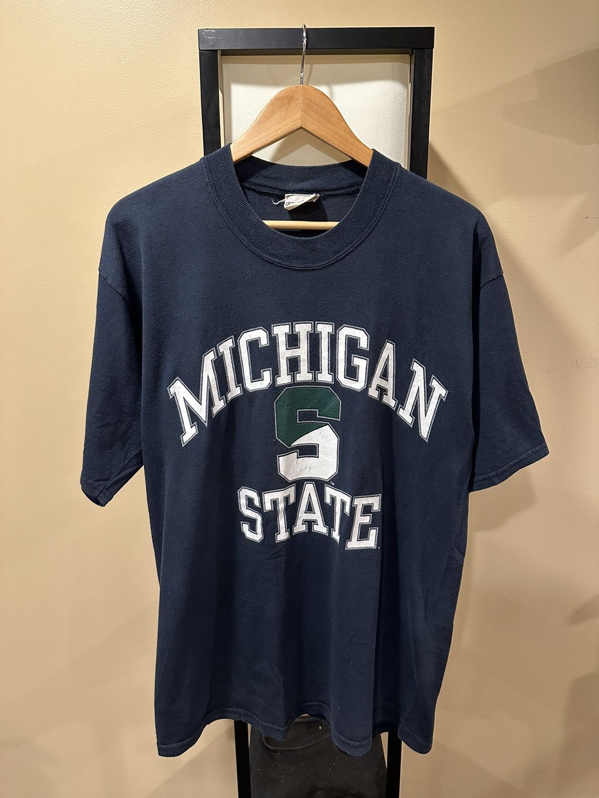 NCAA × Vintage Vintage Michigan State Spartans Black / Green T-Shirt Size US M / EU 48-50 / 2 - 1 Thumbnail