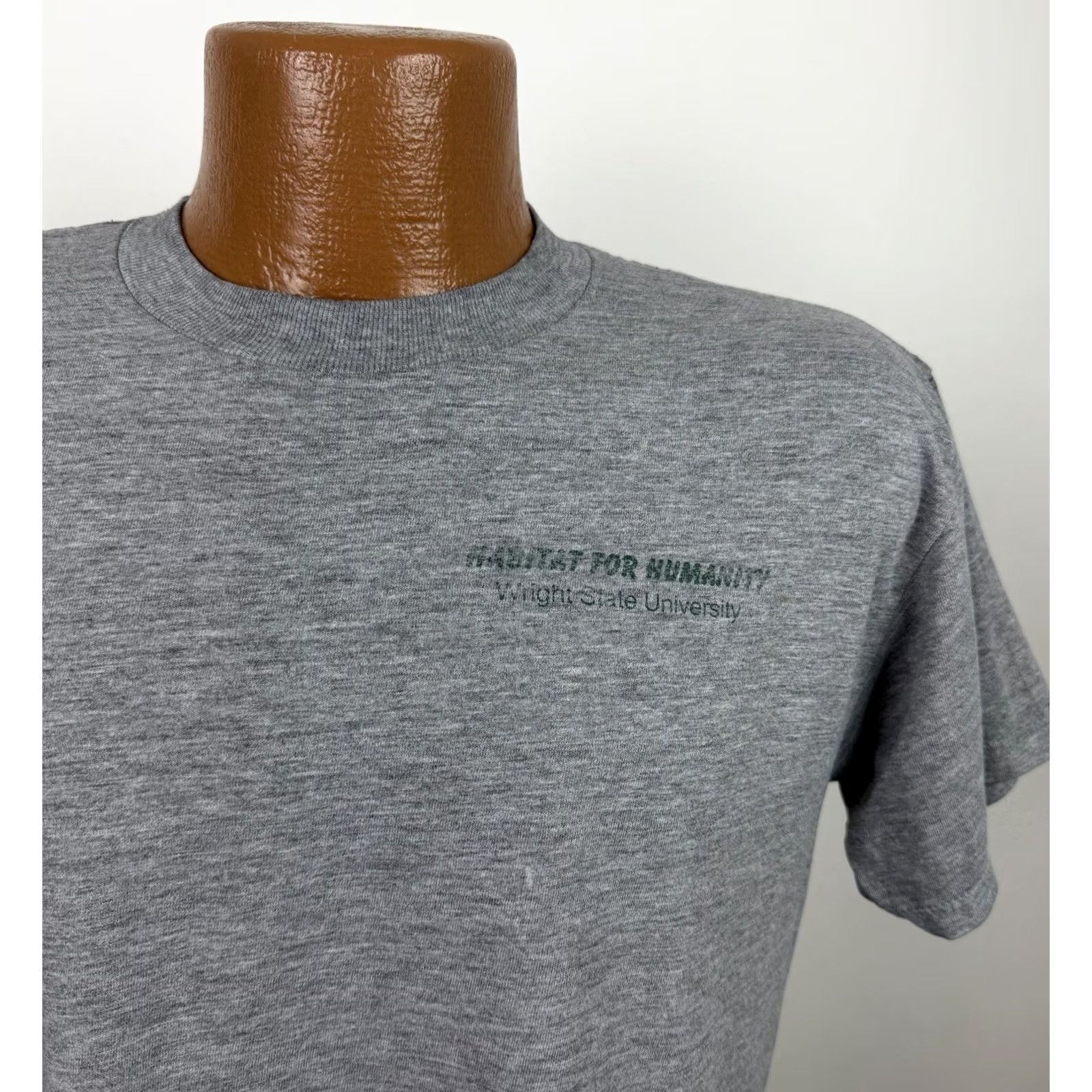 Jerzees VINTAGE Habitat for Humanity Shirt Mens Medium 90s Jerzees Heather Gray T-shirt Size US M / EU 48-50 / 2 - 4 Thumbnail