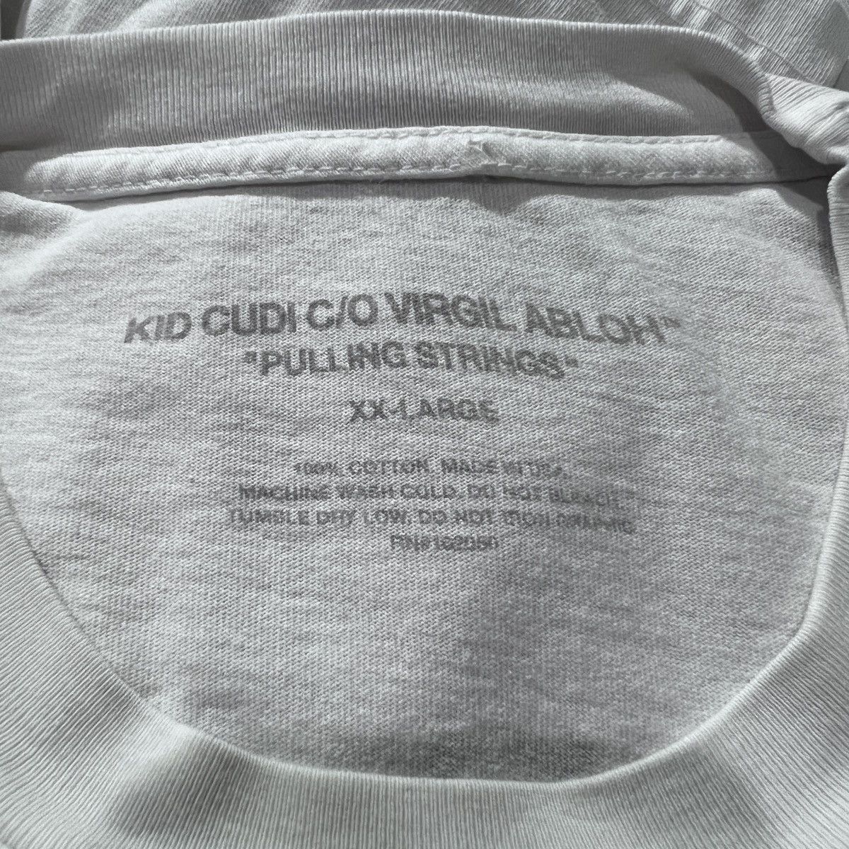 Kid Cudi × Virgil Abloh KID CUDI C/O VIRGIL ABLOH "PULLING STRINGS" TEE 2XL Size US XXL / EU 58 / 5 - 5 Thumbnail
