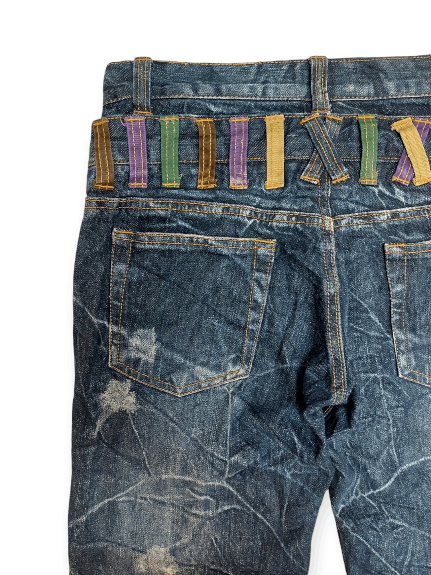 Japanese Brand Nylaus Double Waist Denim Size US 30 / EU 46 - 12 Thumbnail