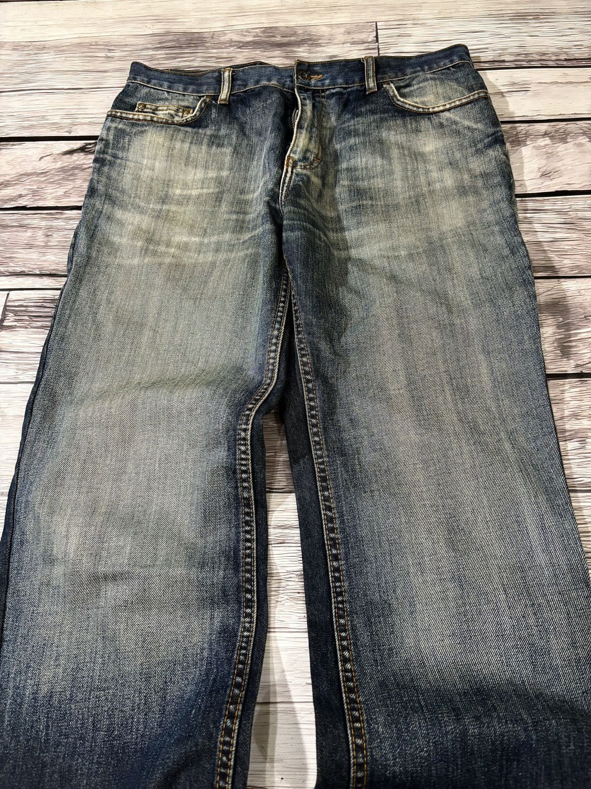 Hysteric Glamour × Japanese Brand 💥 HYSTERIC GLAMOUR BALENCIAGA STYLE JAPANESE WASHED JEANS Size US 32 / EU 48 - 2 Thumbnail