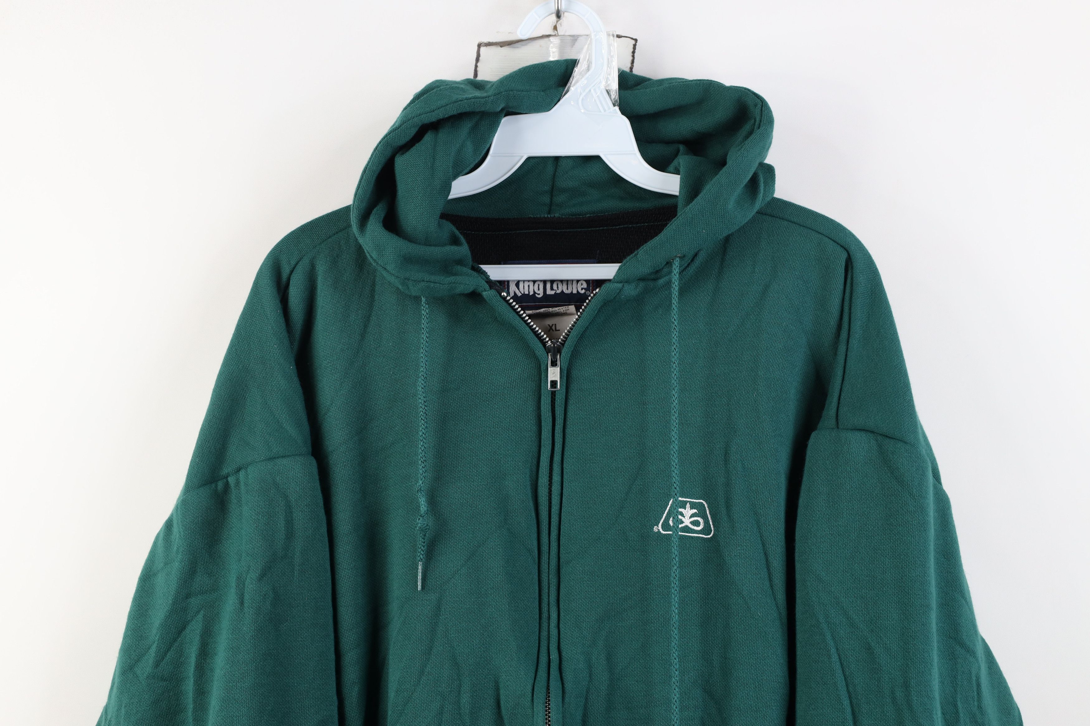 Vintage Vintage 90s Seeds Thermal Lined Full Zip Hoodie Green USA Size US XL / EU 56 / 4 - 2 Thumbnail