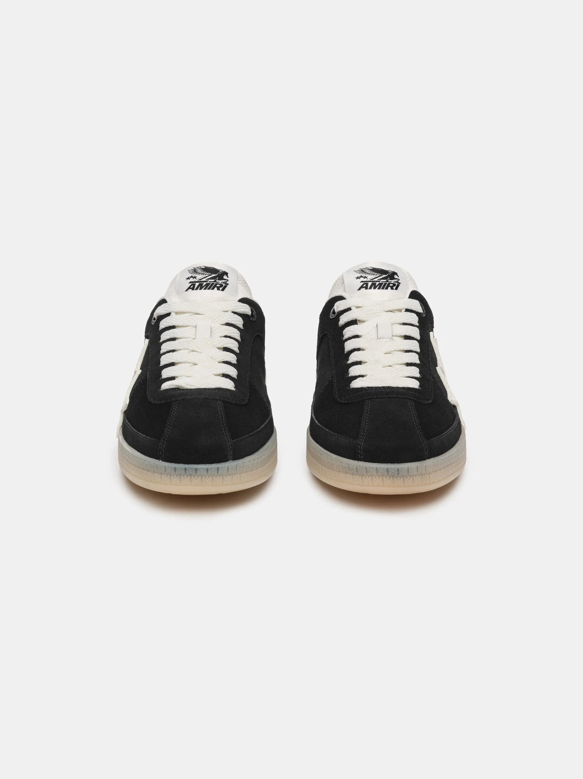 Amiri o1s1wg110326 Suede Pacific Low-Top Sneakers Black/White Size US 9 / EU 42 - 3 Thumbnail