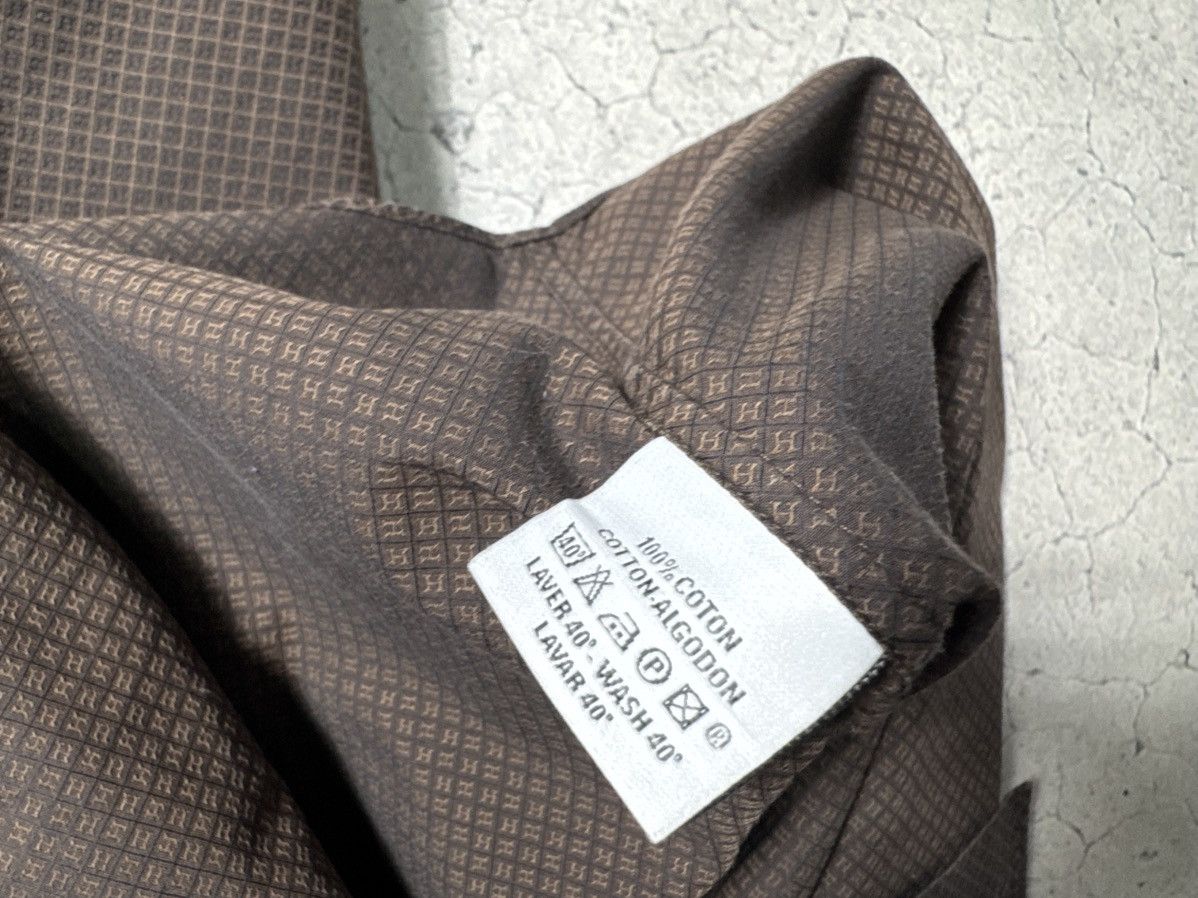 Hermes Hermes Button Up Shirt Brown Luxury Vintage Size US L / EU 52-54 / 3 - 8 Thumbnail