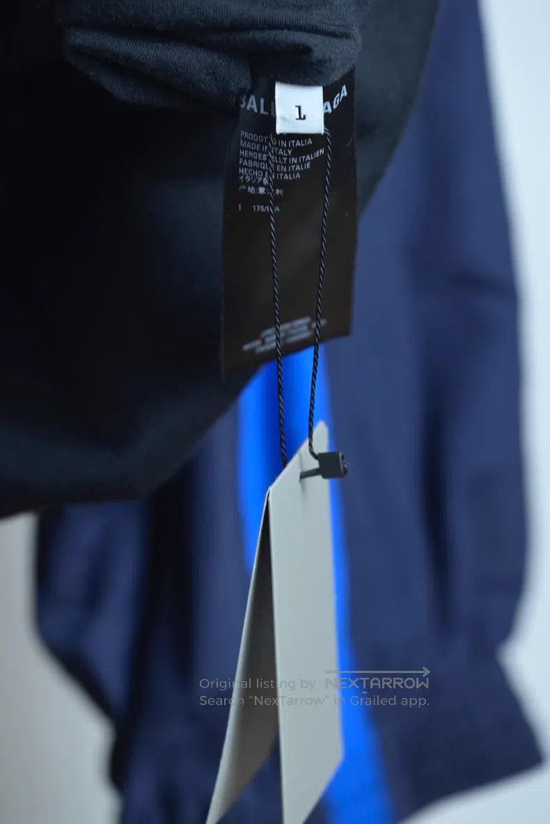 Balenciaga Balenciaga Embroidered blue and white color-block windbrea Size US S / EU 44-46 / 1 - 5 Thumbnail