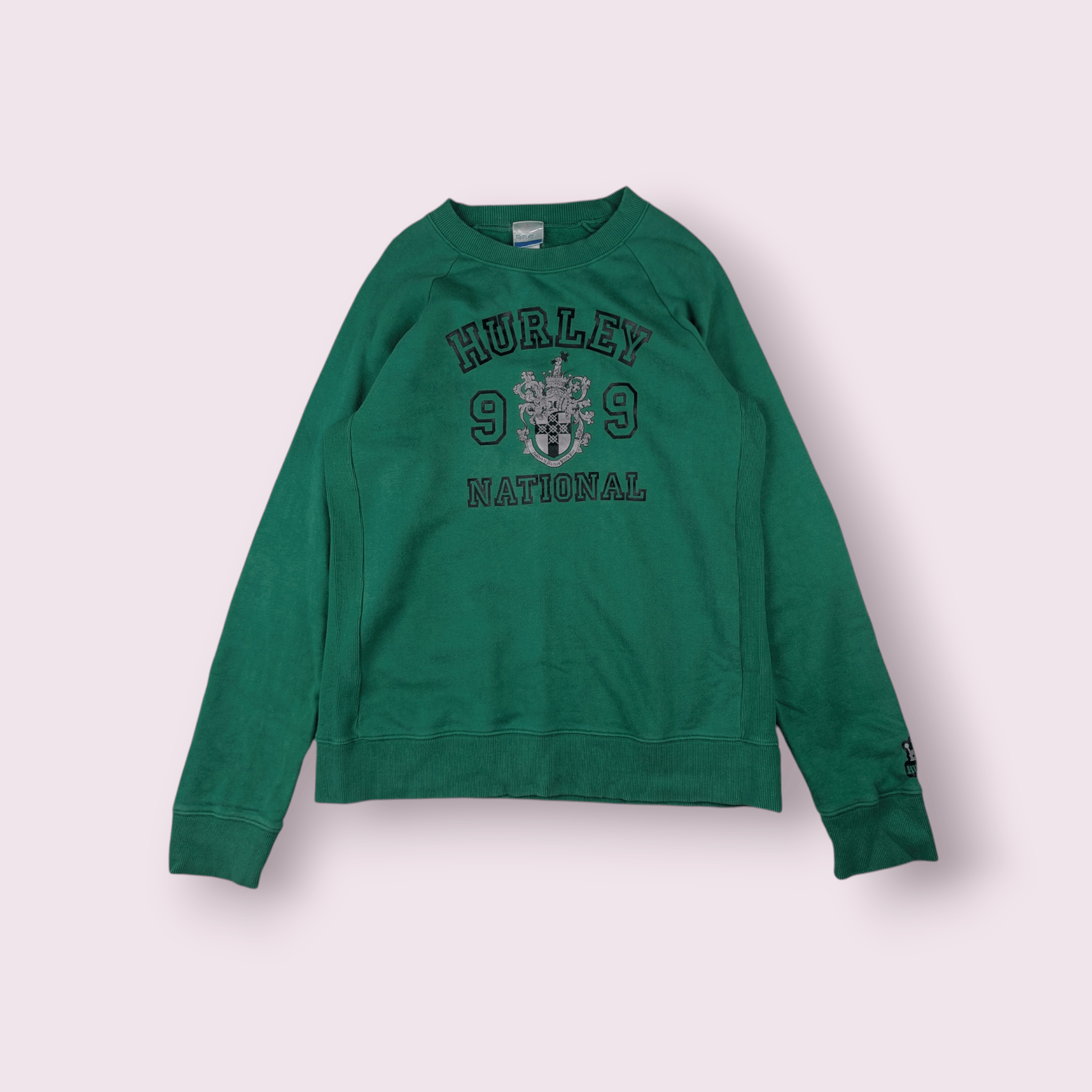 Hurley Vintage 90's HURLEY 1999 Big Logo Sweatshirts Jumper Size US L / EU 52-54 / 3 - 2 Thumbnail