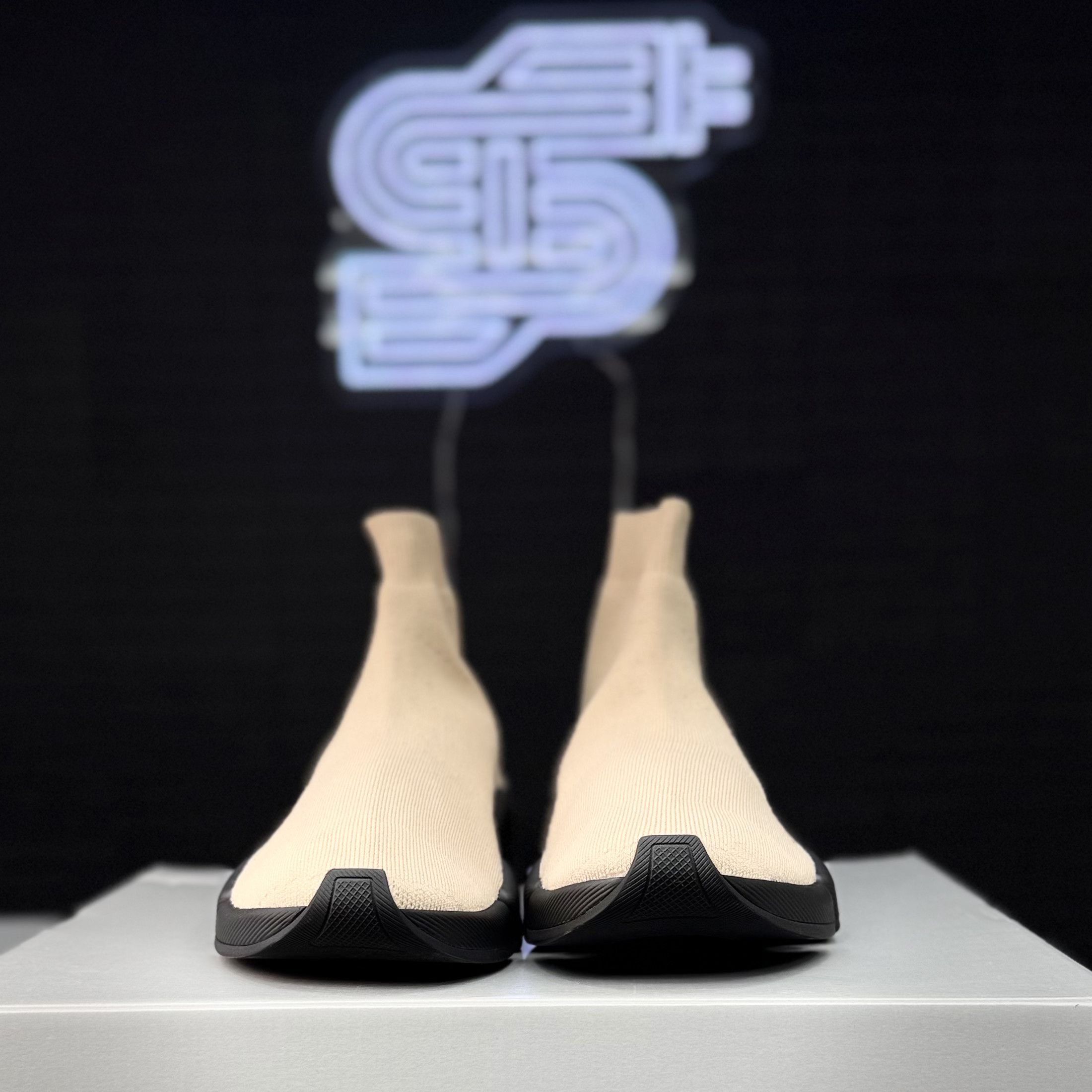 Balenciaga Balenciaga Speed 2.0 Beige/Black Size US 8.5 / EU 41-42 - 5 Thumbnail