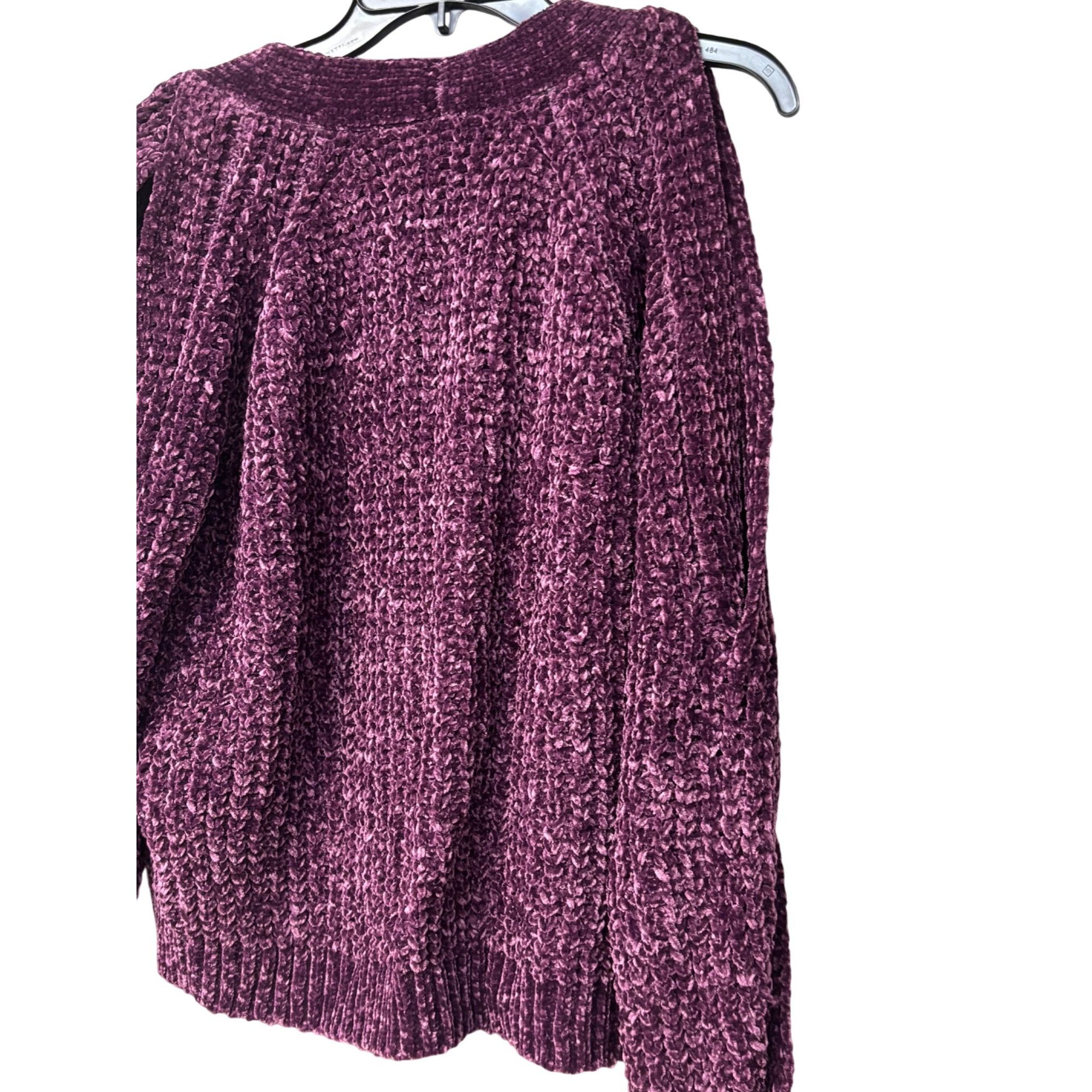 Other Marled Reunited Twisted Shoulder Chunky Junior’s Sweater, Ca Size L / US 10 / IT 46 - 3 Thumbnail