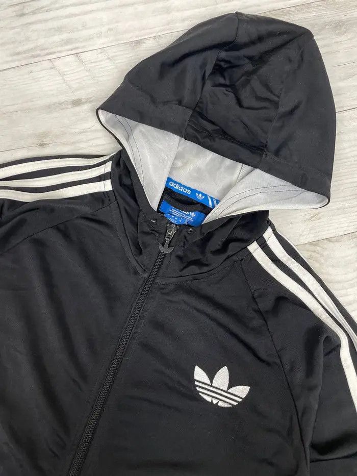 Adidas Vintage Adidas Track Jacket Hooded Y2K Balenciaga Style 00s Size US M / EU 48-50 / 2 - 3 Thumbnail
