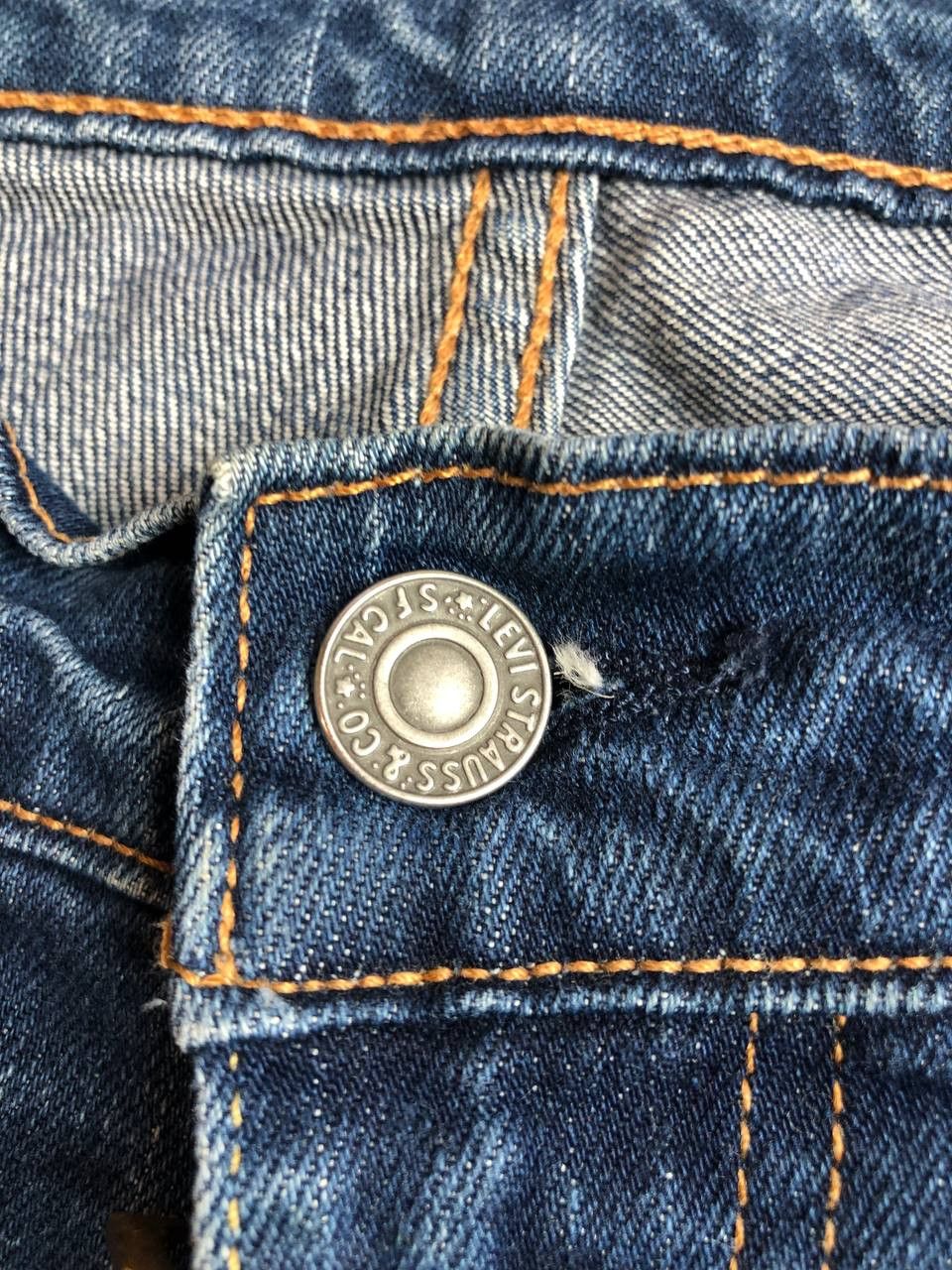 Levi's × Levi's Vintage Clothing Vintage 90s Levis 511 Blue Wash Distressed Style Jeans Size US 33 - 22 Thumbnail