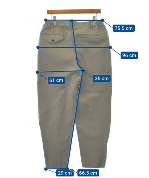 Comme des Garcons Homme Deux Casual Pants Polyester Plain Zipper Side Waist Rubber Gray Size US 30 / EU 46 - 3 Thumbnail