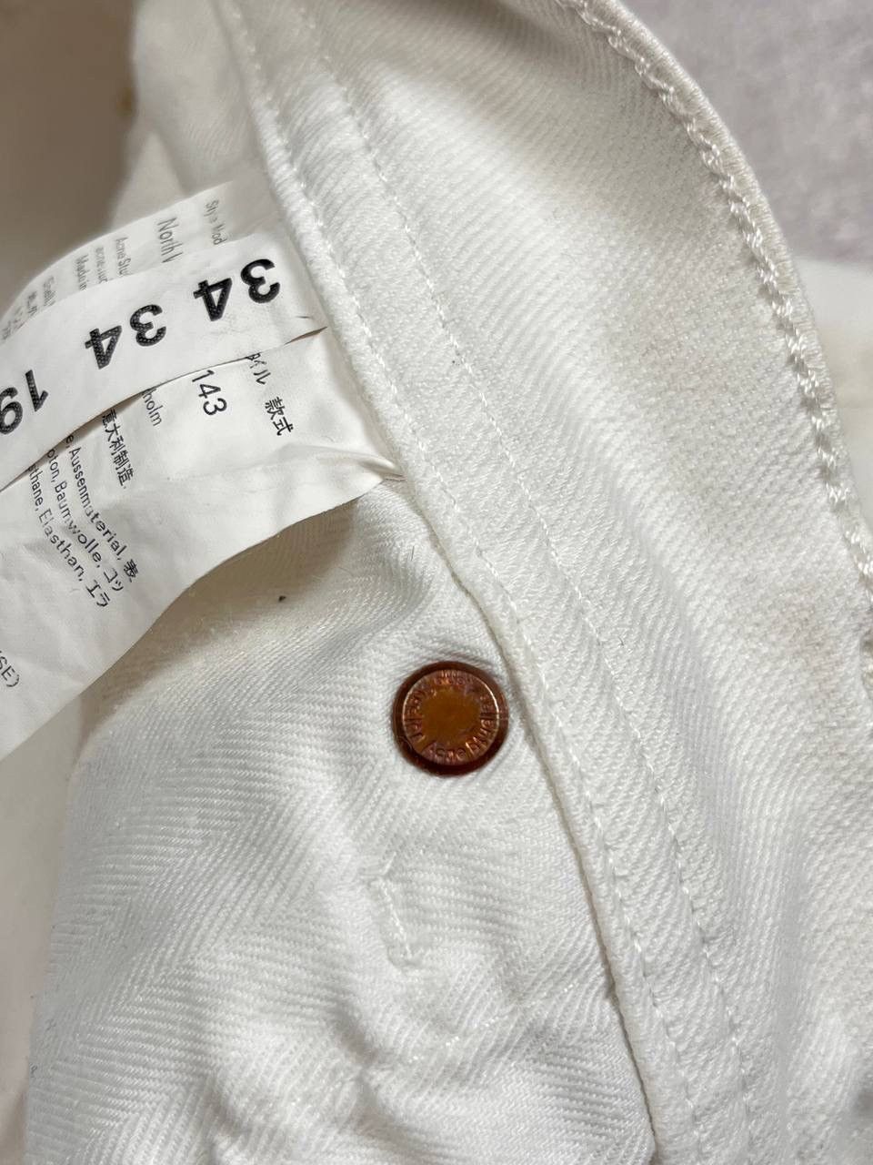 Acne Studios ACNE STUDIOS BLA KONST WHITE DENIM PANTS Y2K 34 Size US 34 / EU 50 - 11 Thumbnail