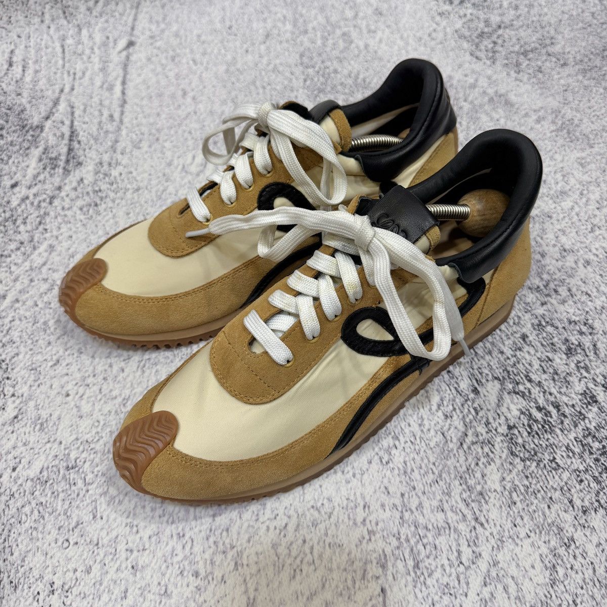 Loewe Loewe Flow Runner Honey Tan Suede Leather Sneakers US10 UK7 Size US 10 / IT 40 - 8 Thumbnail