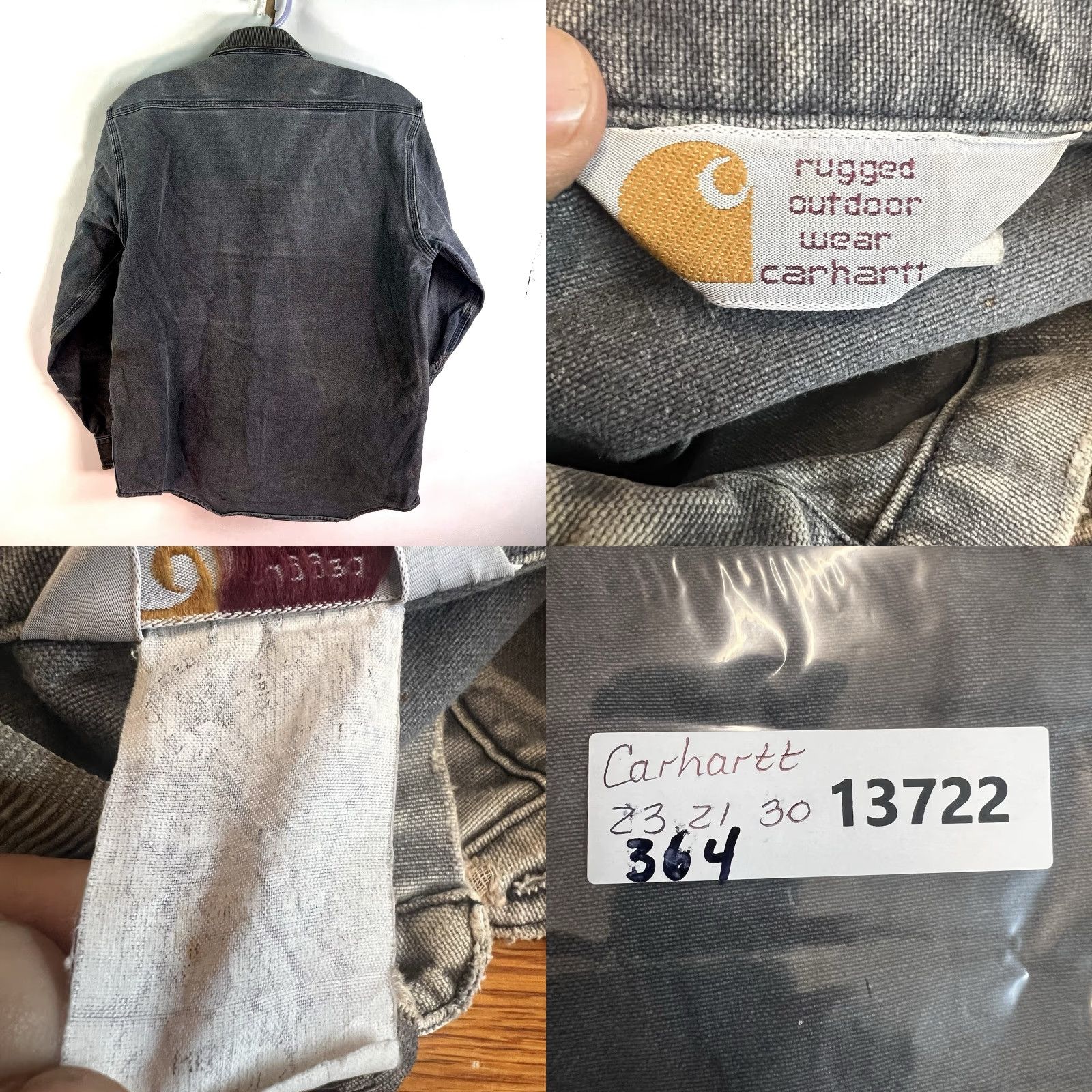 Carhartt VINTAGE Carhartt Shackit Jacket Mens Size L Gray Canvas Bomber 90s Outdoor Size US L / EU 52-54 / 3 - 8 Thumbnail