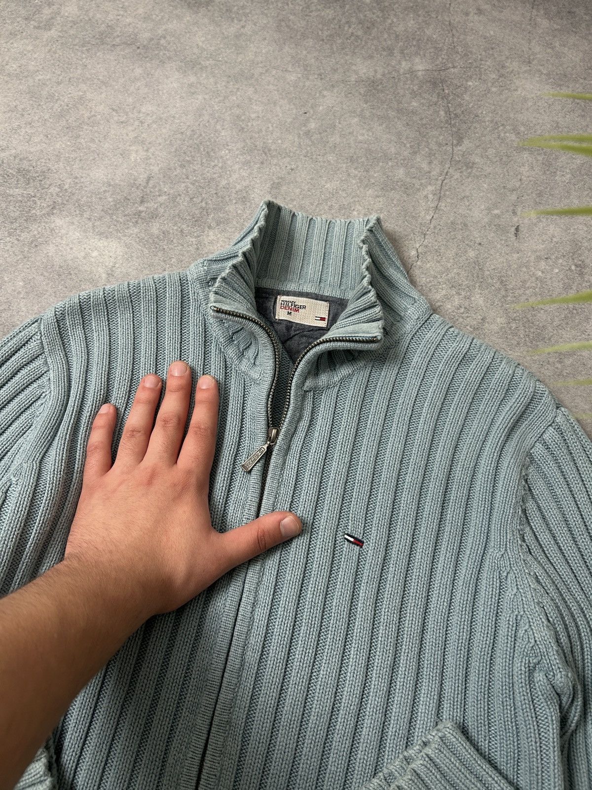 Tommy Hilfiger Vintage Tommy Hilfiger Y2k blue sweaters mens Size US M / EU 48-50 / 2 - 2 Thumbnail