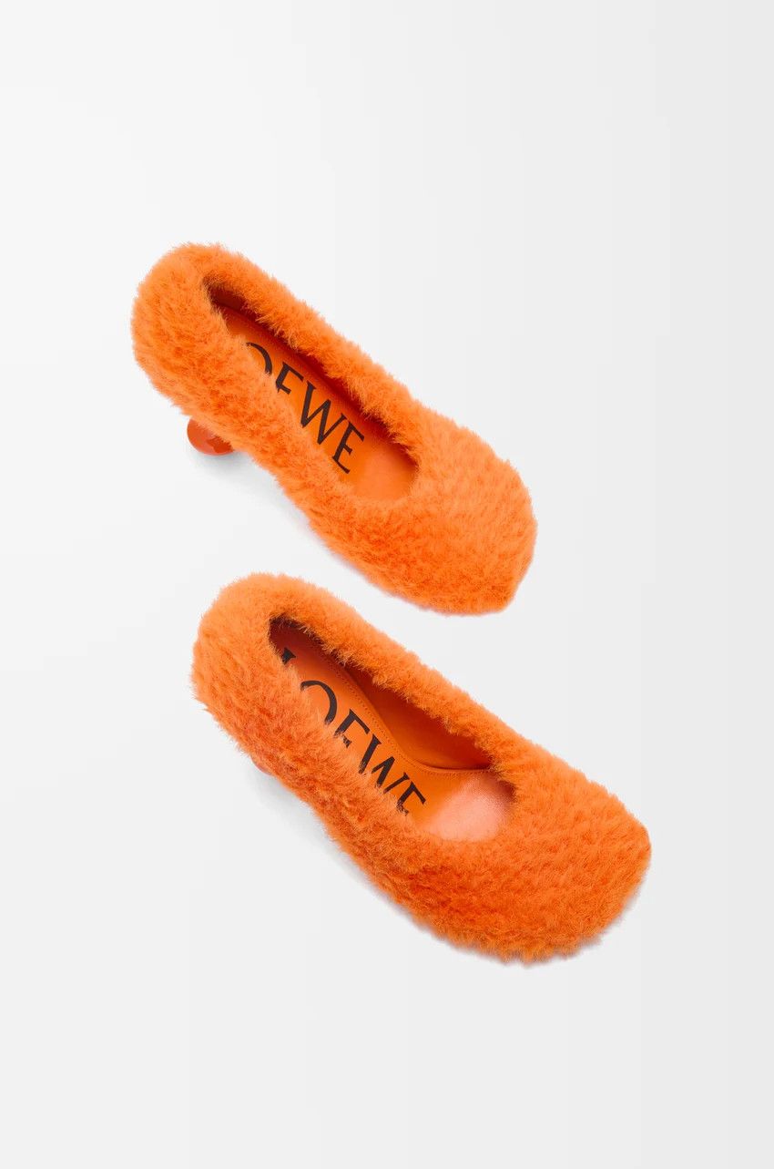 Loewe o1loc1c0525 Toy Pump in Knit in Orange Size US 11 / IT 41 - 3 Thumbnail