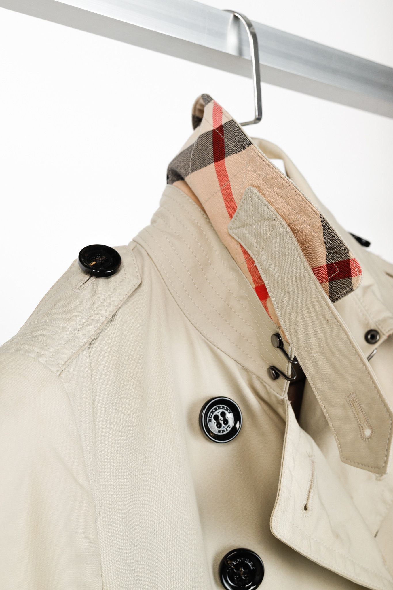 Burberry Burberry Brit Beige Belted Double-Breasted Trench Coat Size S / US 4 / IT 40 - 6 Thumbnail
