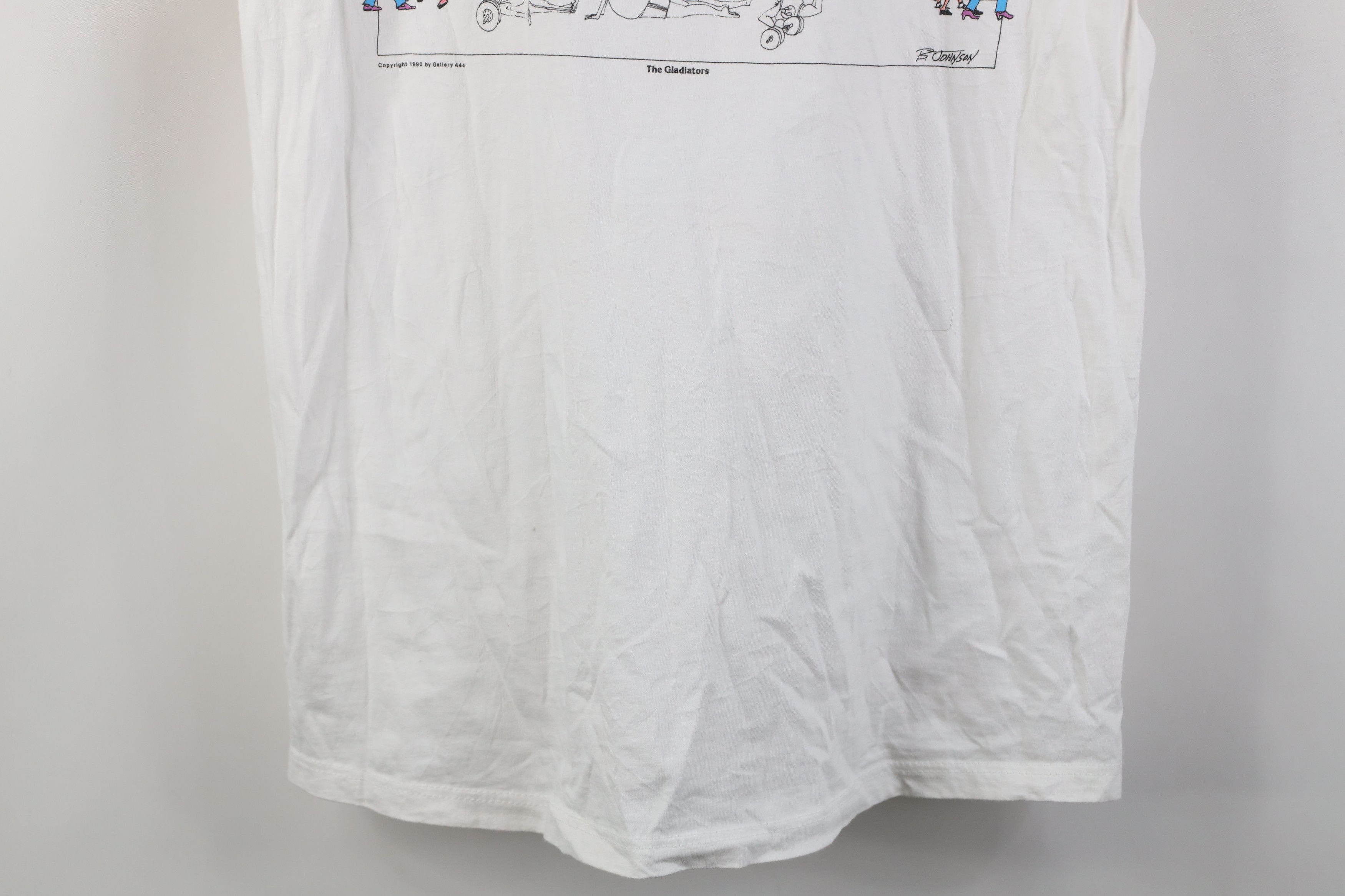 Vintage Vintage 90s Streetwear Comic Gym The Gladiators T-Shirt USA Size L / US 10 / IT 46 - 3 Thumbnail