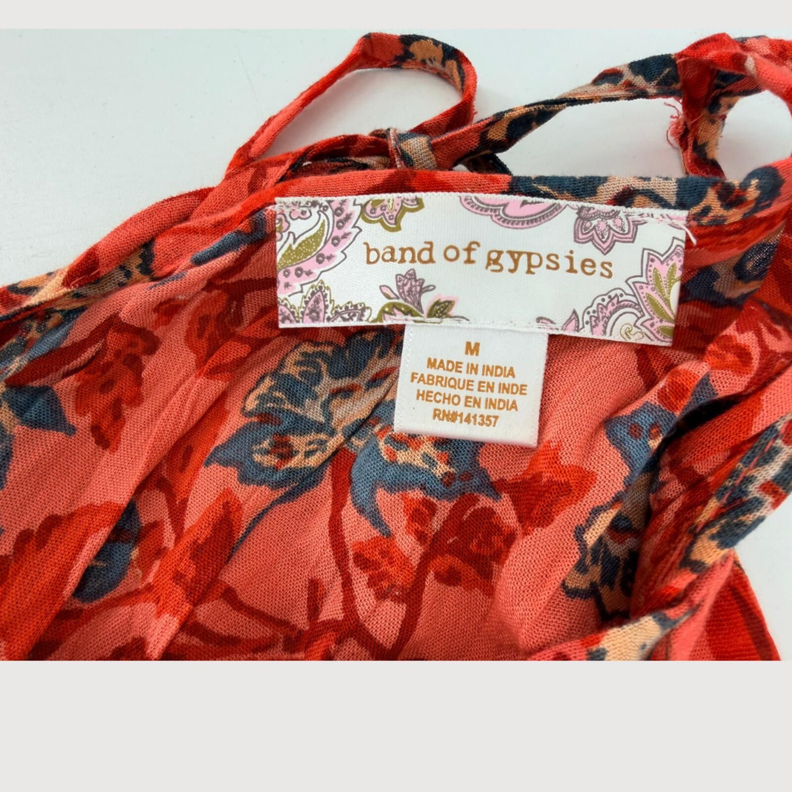 Other Band of Gypsies Bohemian Wrap Maxi Dress Red M Size M / US 6-8 / IT 42-44 - 4 Thumbnail