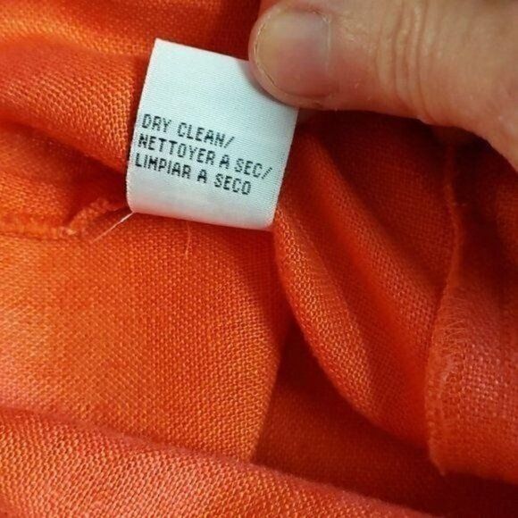 Calvin Klein Calvin Klein Sz. 14 100% Linen Pullover Hooded Cinched Jacke Size XL / US 12-14 / IT 48-50 - 11 Thumbnail
