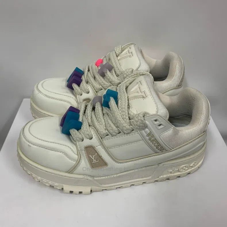 Louis Vuitton Louis Vuitton Trainer White Fat Ding shoes Size US 6.5 / EU 39-40 - 3 Thumbnail