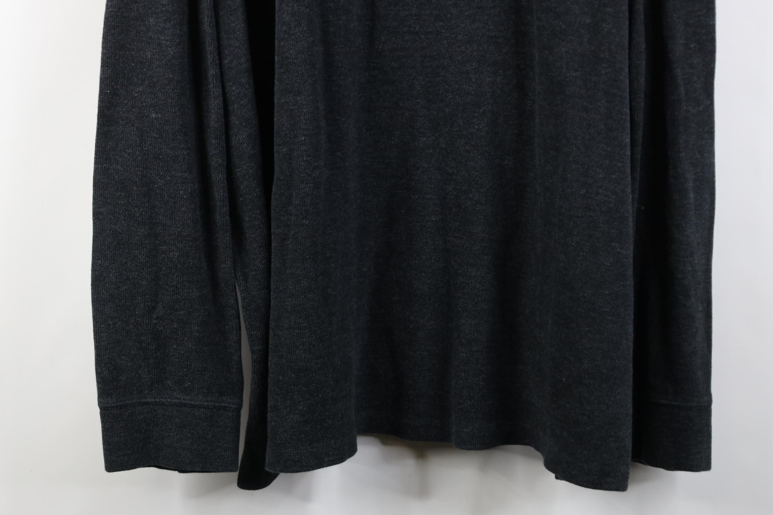 Polo Ralph Lauren Vintage Ralph Lauren Ribbed Knit 1/4 Zip Sweater Dark Gray Size US XXL / EU 58 / 5 - 3 Thumbnail