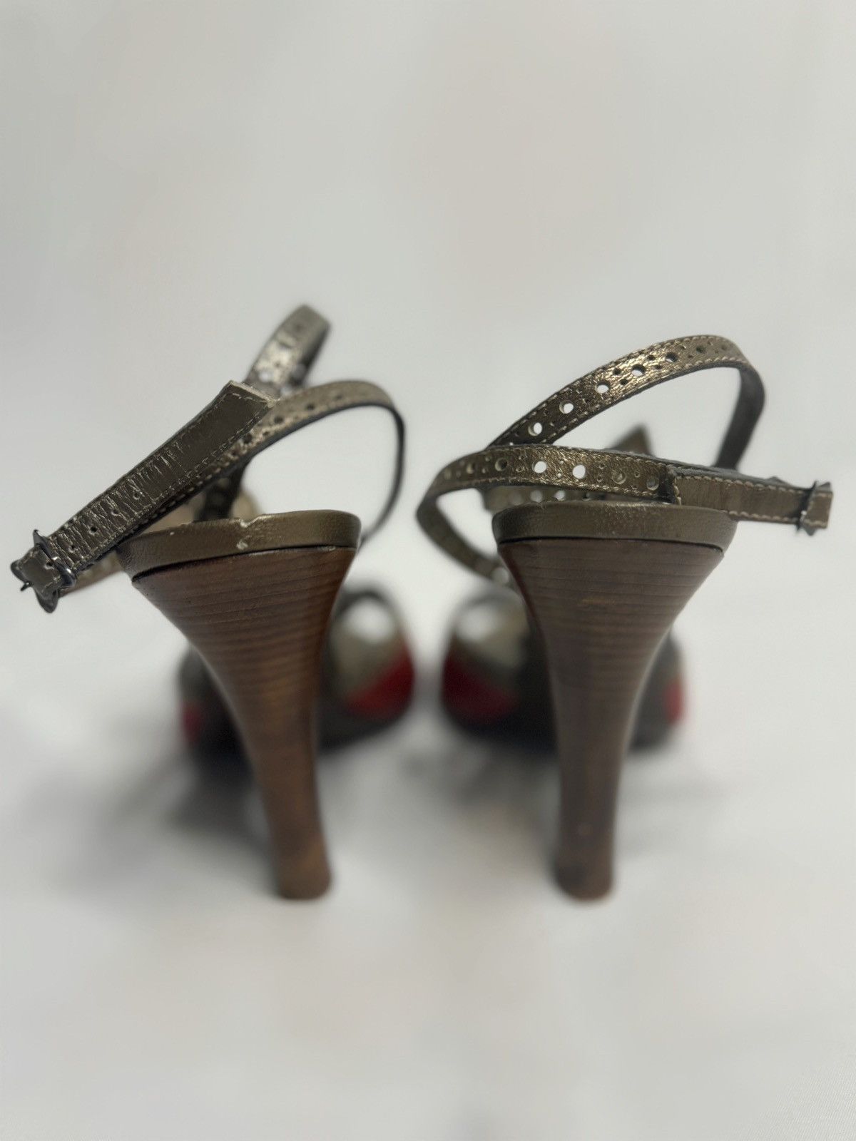 Bottega Veneta × Vintage Vintage Bottega Heels Size US 8 / IT 38 - 4 Thumbnail
