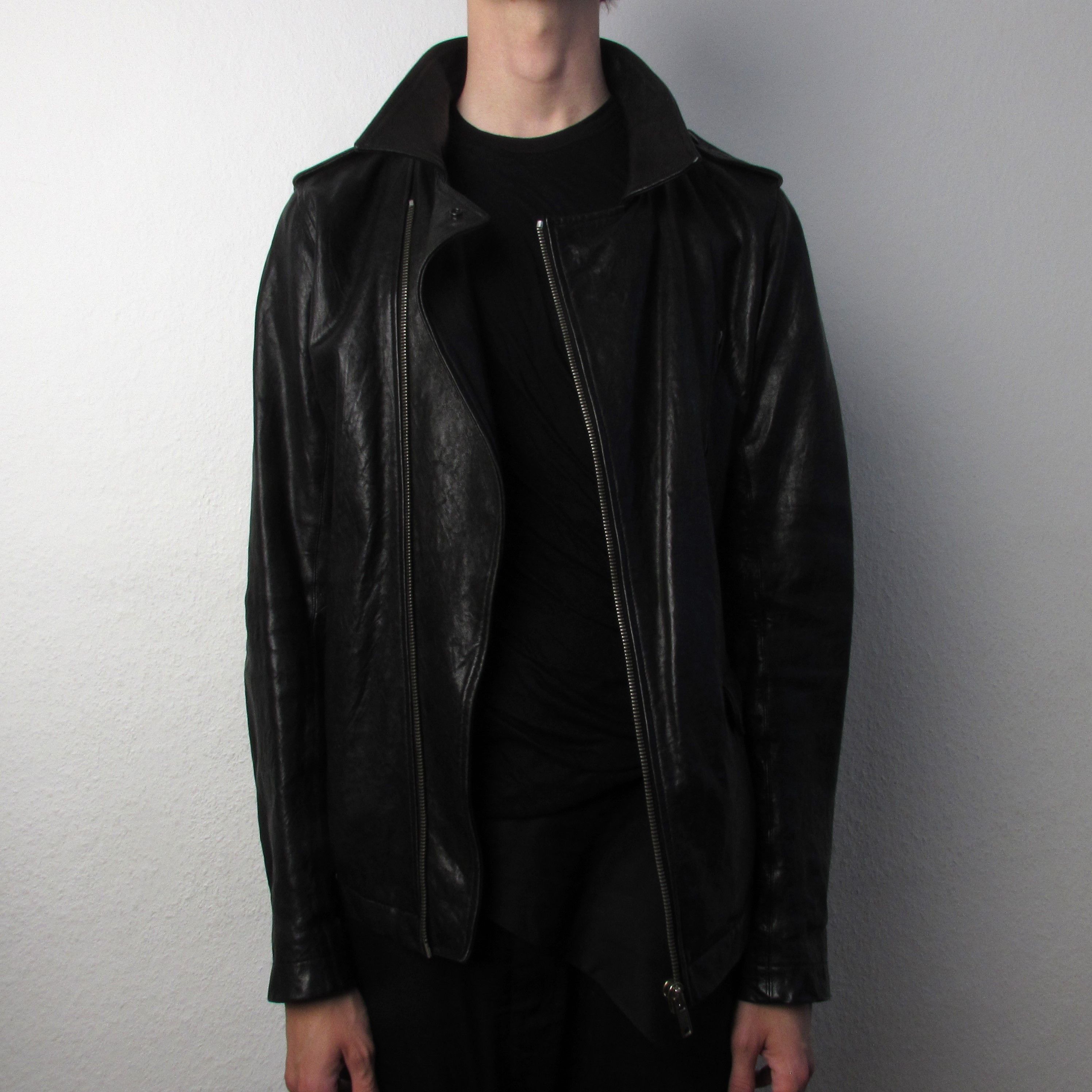Rick Owens FW09 "CRUST" Hammered Lamb Stooges Leather Jacket Rick Owens Size US XL / EU 56 / 4 - 23 Thumbnail