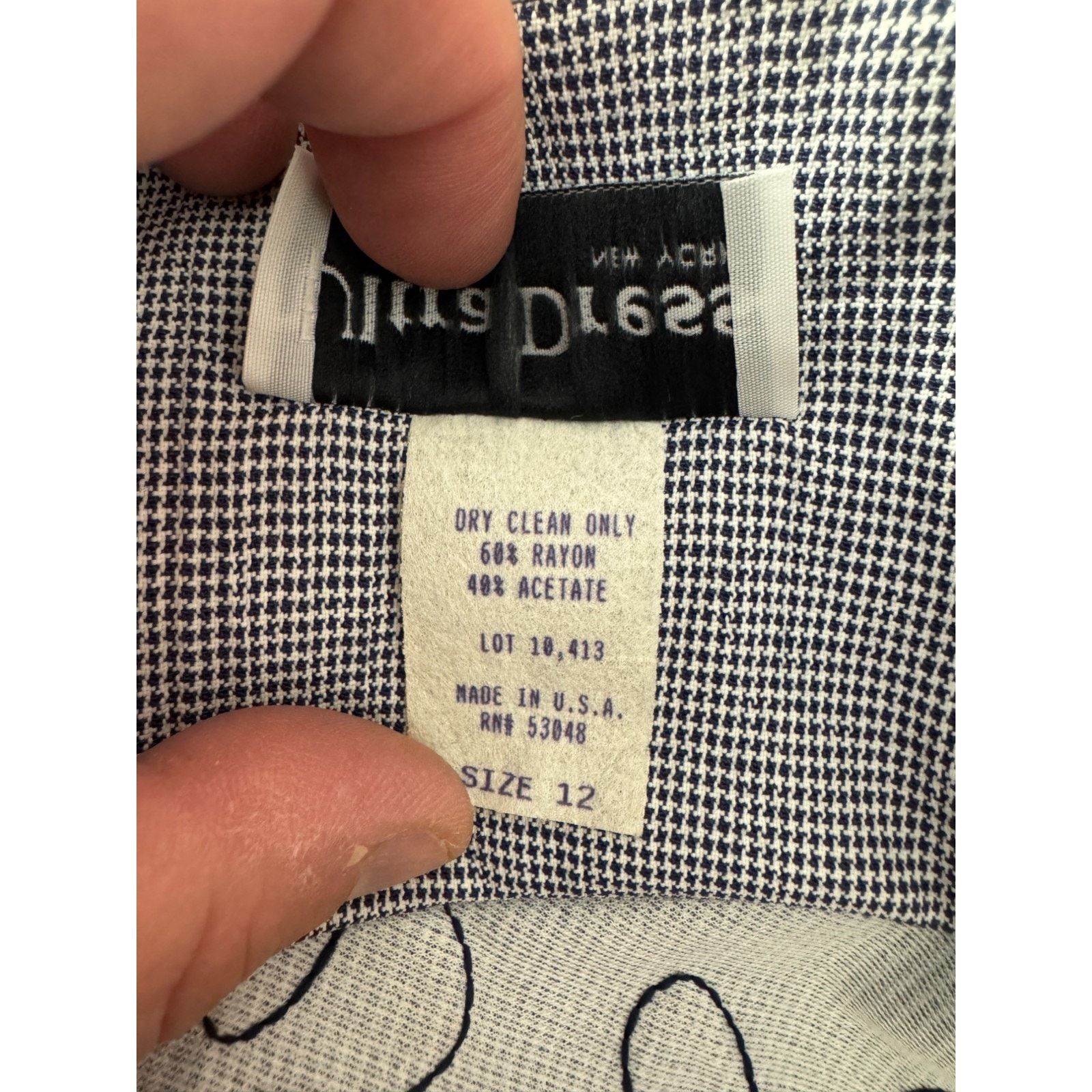 Other Ultra Dress New York Womens 12 Maxi Dress Navy White Size XL / US 12-14 / IT 48-50 - 9 Thumbnail