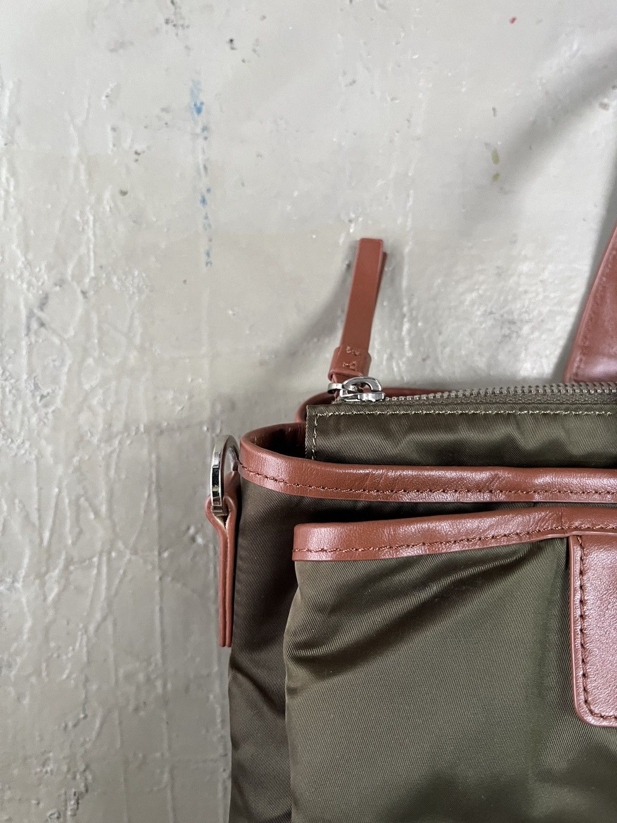 Yohji Yamamoto 2000's Yohji Yamamoto Y’saccs Nylon Hobo Bag Size ONE SIZE - 5 Thumbnail