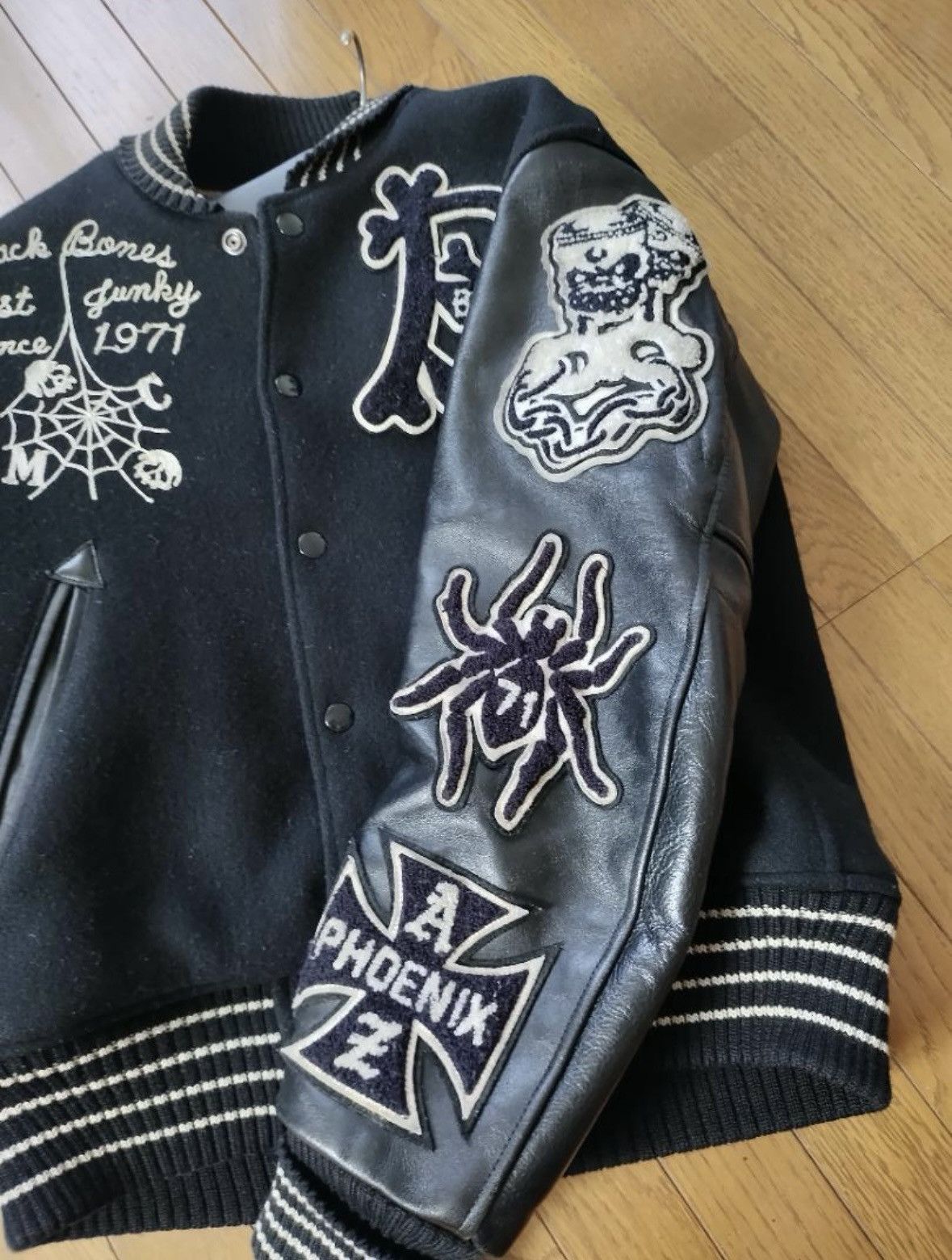Other Whitesville Black Bones varsity jacket chrome h Size US S / EU 44-46 / 1 - 4 Thumbnail