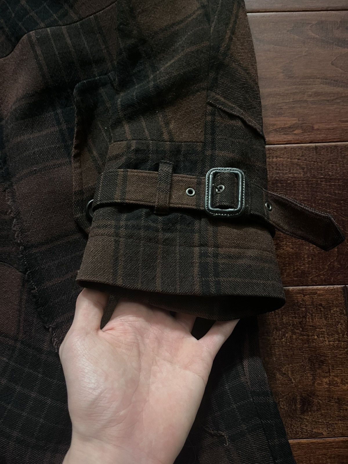 Comme des Garcons AW2002 Junya Watanabe Comme Des Garcons Tartan Trench Coat Size US M / EU 48-50 / 2 - 6 Thumbnail