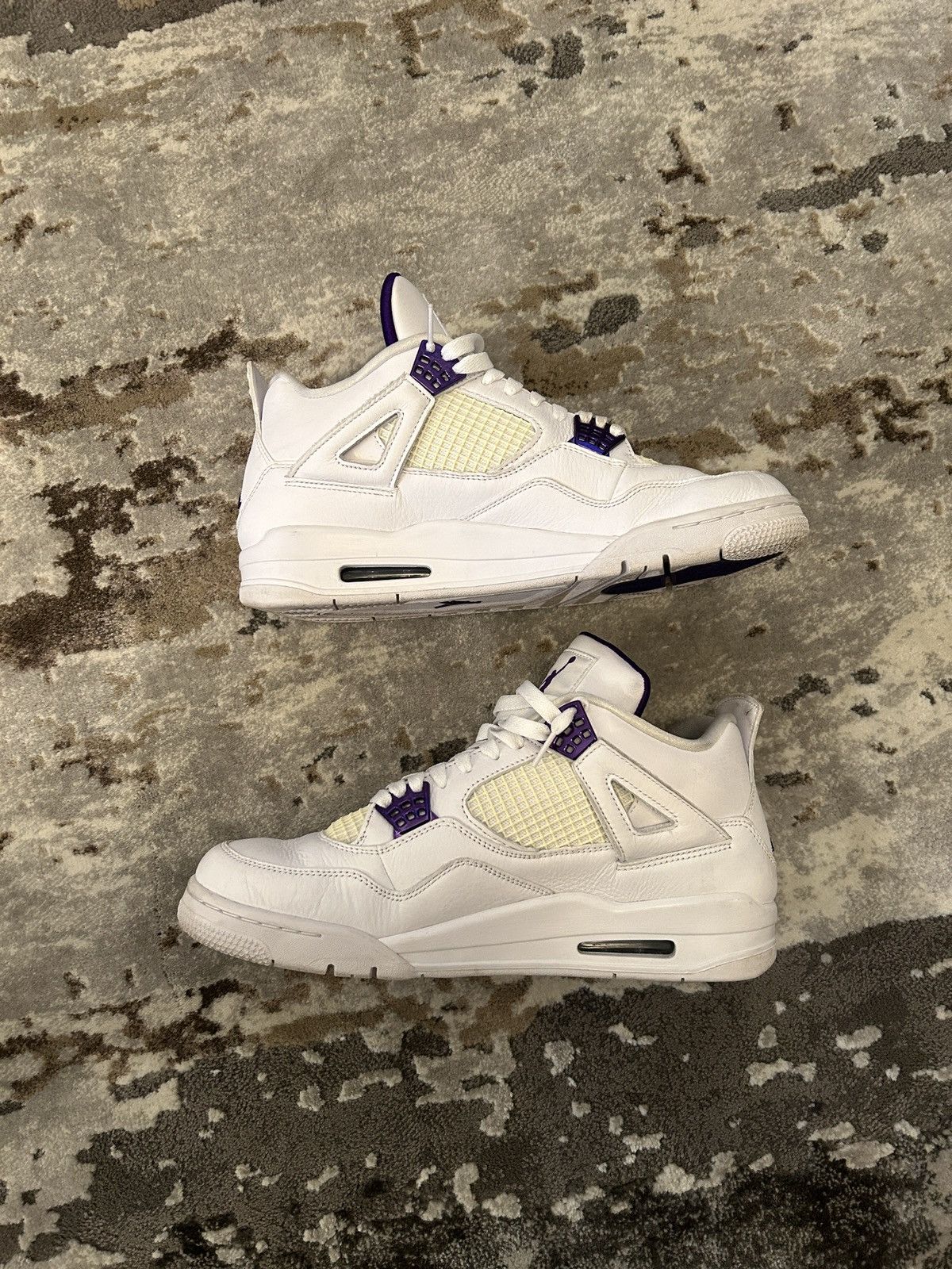 Jordan Brand × Nike Jordan 4 Metallic Purple Size US 11.5 / EU 44-45 - 1 Thumbnail