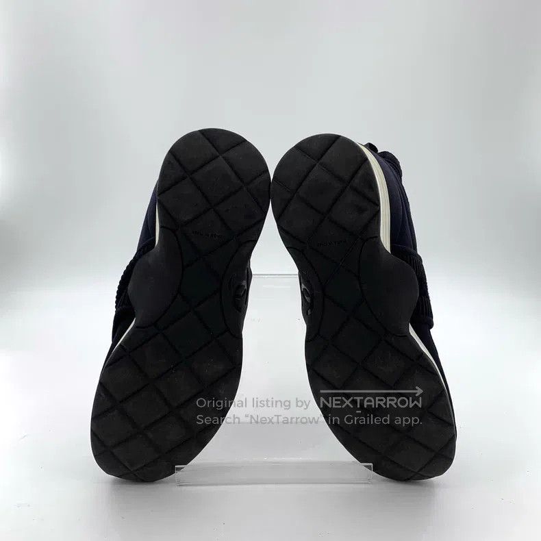 Chanel Chanel Black Lace-up Casual Flat Sneakers Size US 8.5 / IT 38.5 - 5 Thumbnail