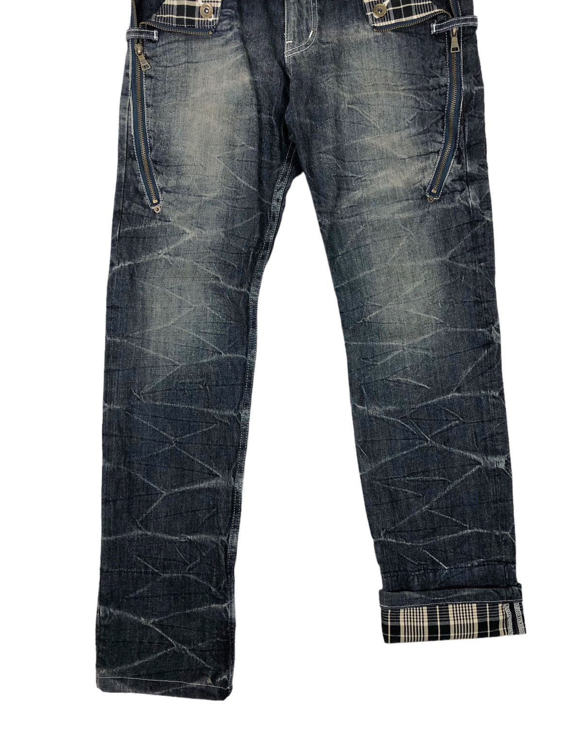 Hysteric Glamour Japanese Brand Semantic Design Stone Wash Denim Jeans Size US 30 / EU 46 - 4 Thumbnail