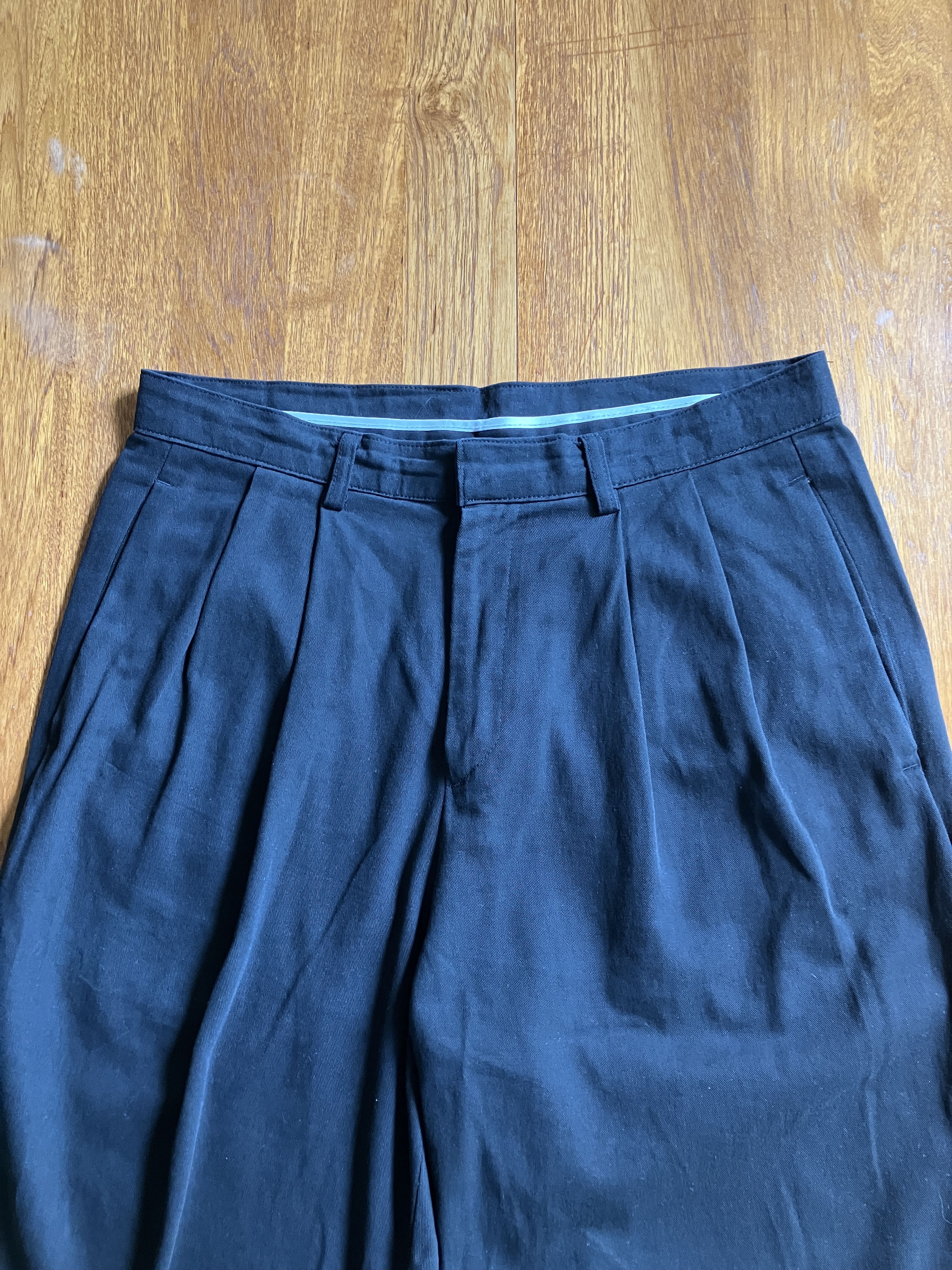 Olive Olive Pleated Cropped Trousers Size US 30 / EU 46 - 2 Thumbnail