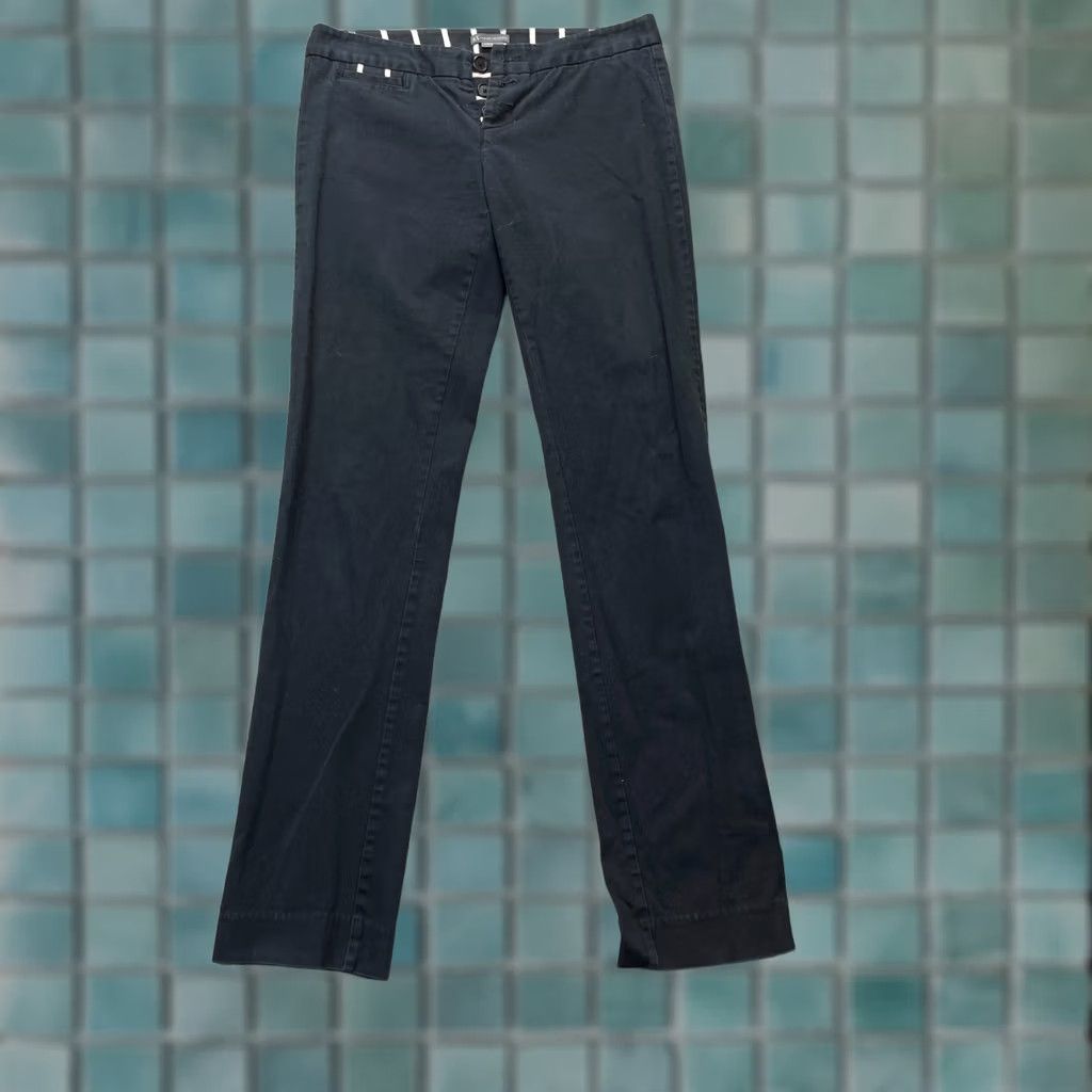 Armani Exchange Armani Exchange Pants Womens 4 Chino Slim Fit Cotton Stretch Straight Leg Black 30 In Inseam Size 24" / US 00 / IT 34 - 1 Thumbnail