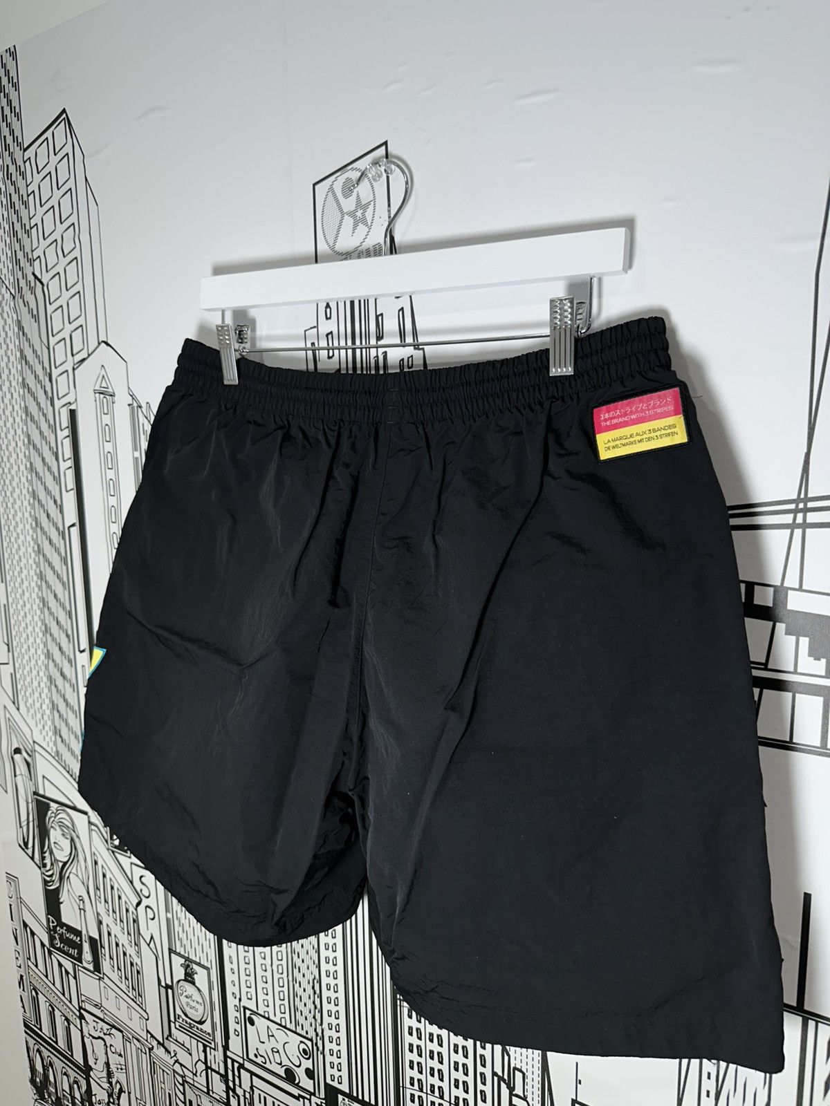 Adidas × Y-3 Adidas Grand Logo Shorts Black Aqua Yellow Size large Size US 34 / EU 50 - 5 Thumbnail