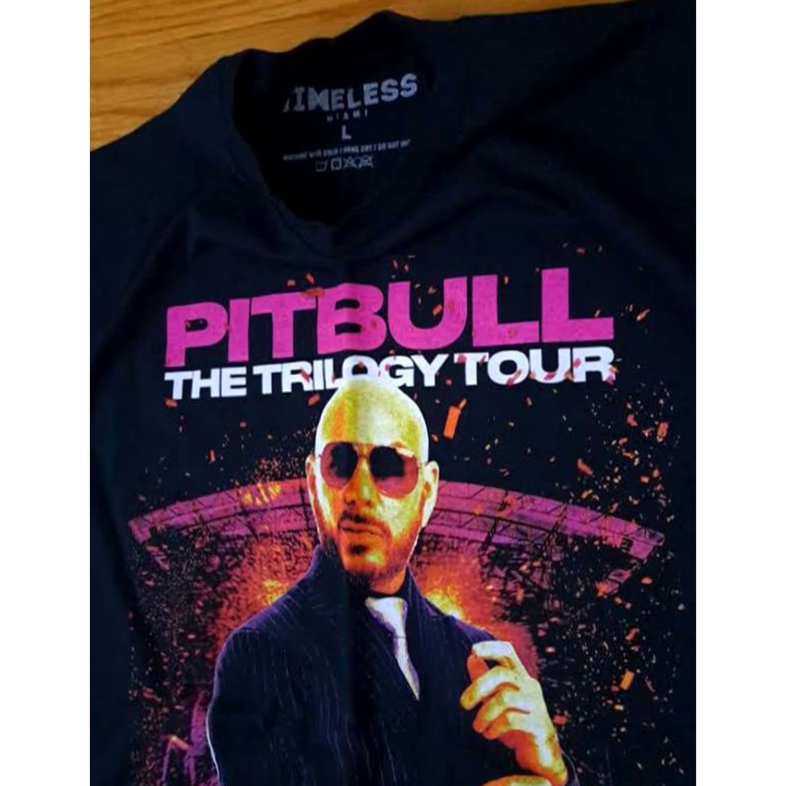Vintage VINTAGE timeless Shirt L Pit Bull Trilogy Tour Concert Detroit Show Size US L / EU 52-54 / 3 - 3 Thumbnail