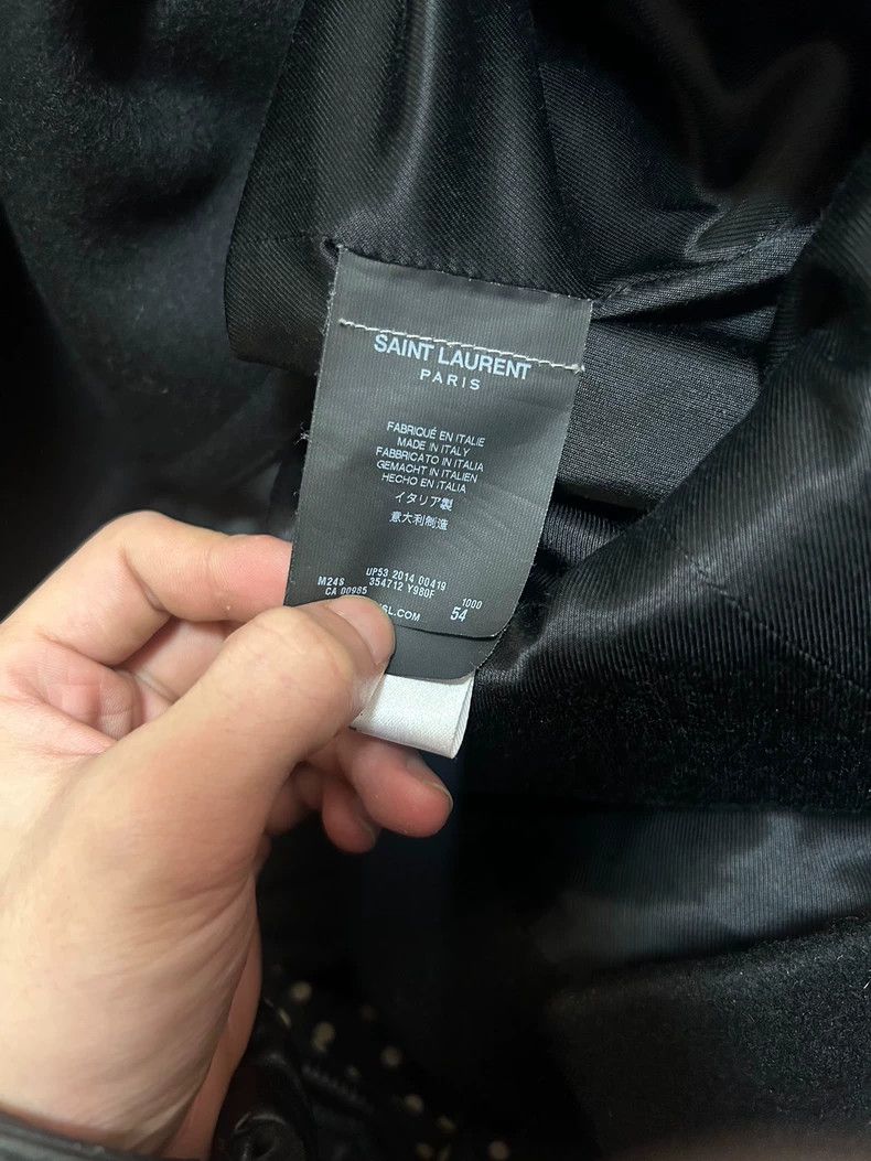 Yves Saint Laurent Saint Laruent 14FW Navy Button Coat 2502-Nextarrow Size US L / EU 52-54 / 3 - 5 Thumbnail