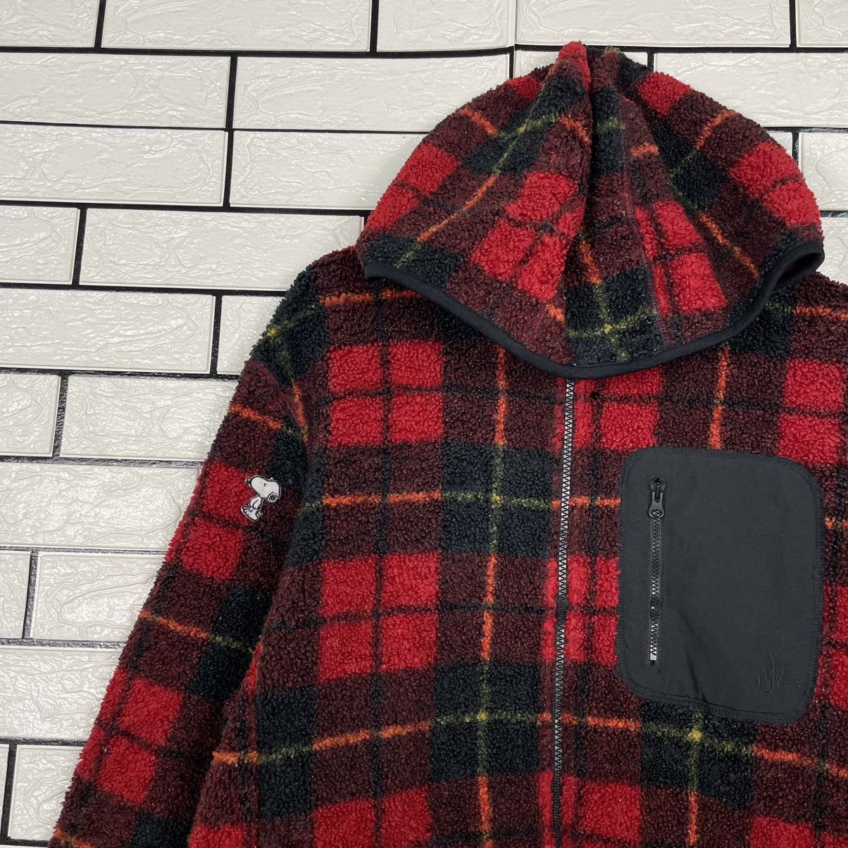 JW Anderson × Uniqlo Uniqlo x JW Anderson Tartan Hooded Deep Pile Jacket Size US XL / EU 56 / 4 - 6 Thumbnail