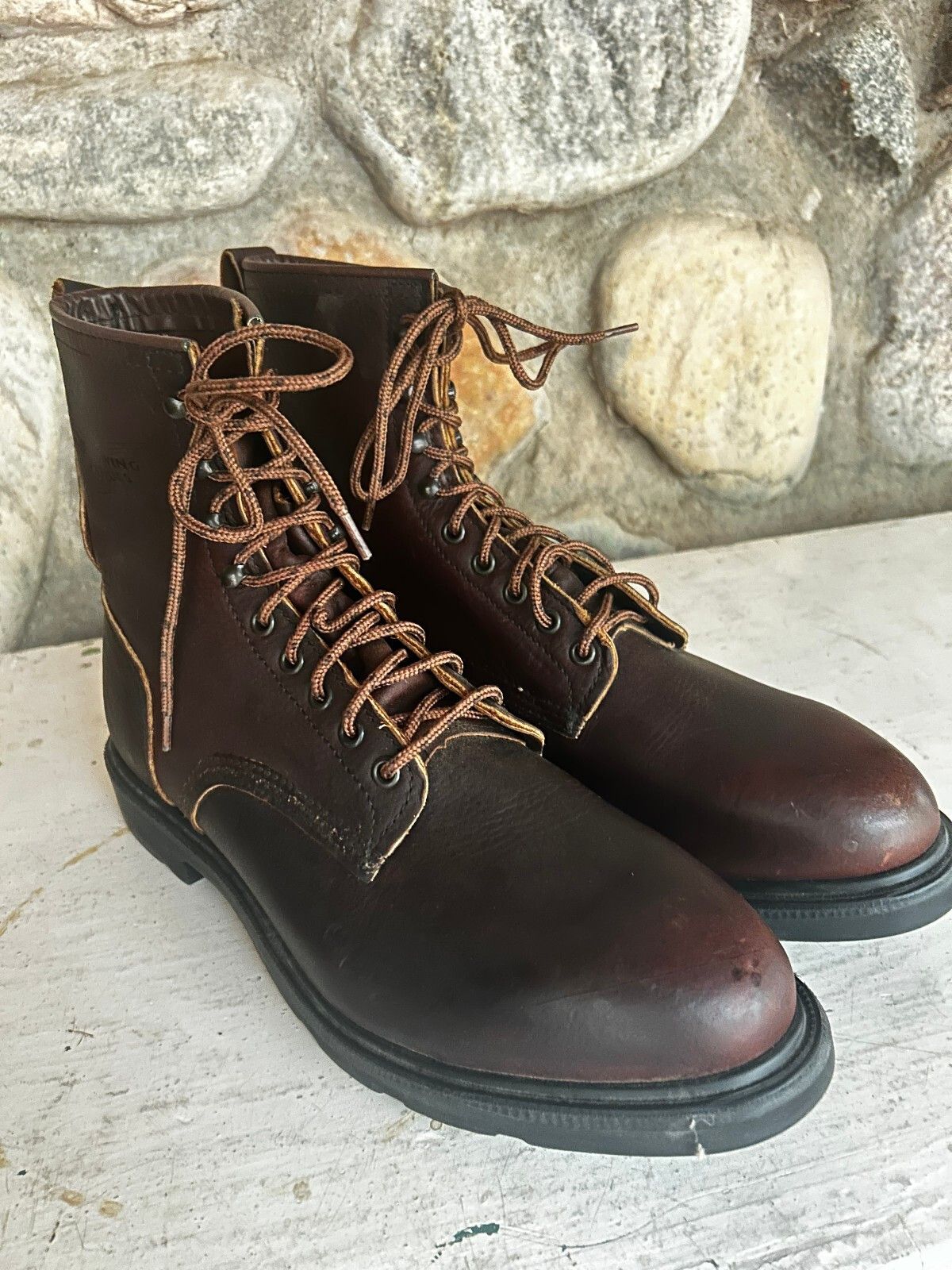 Red‎ Wing Boots 12D RED WING SHOES Work Boots Steel Toe Men main image 2