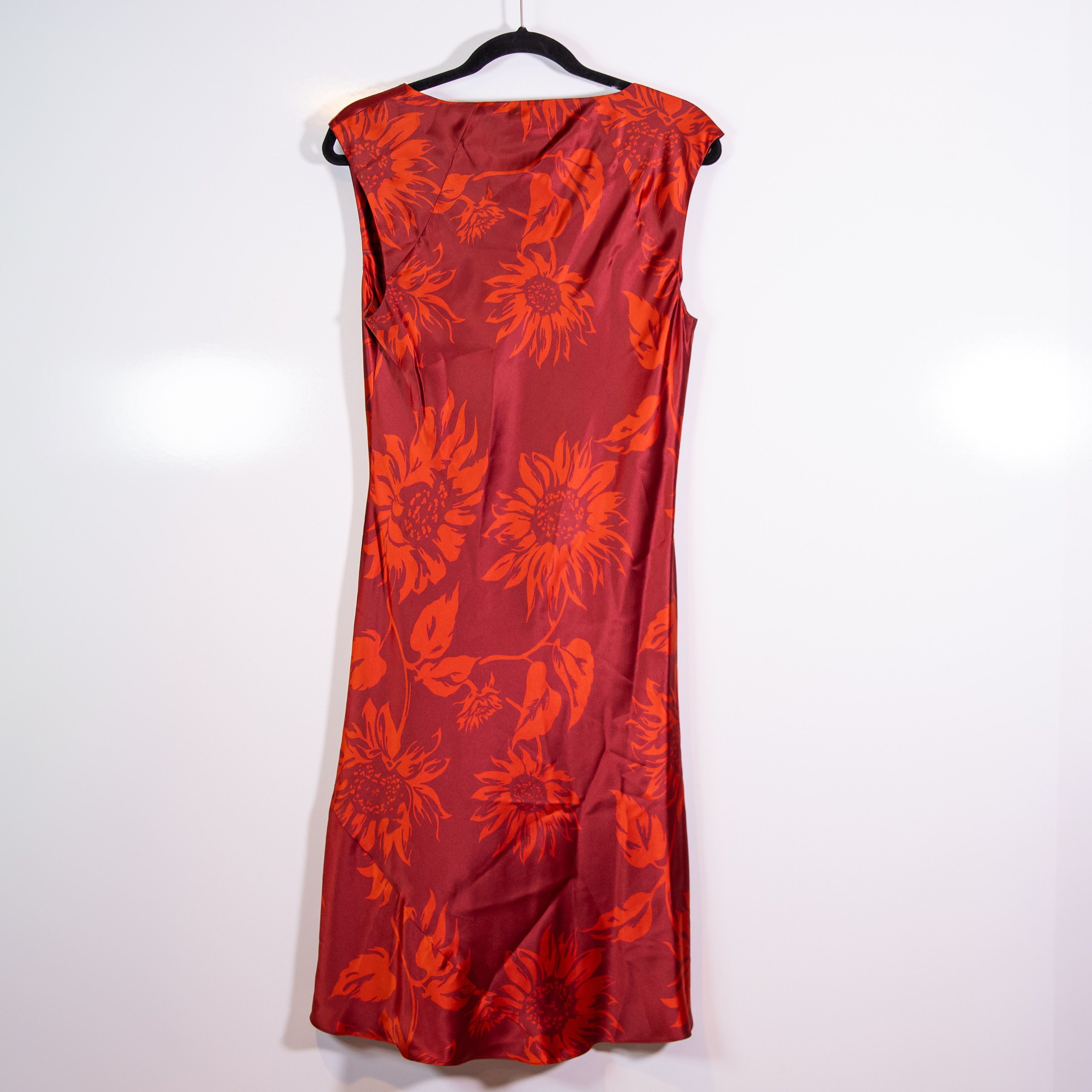 Reformation Reformation Hendrix Silk Satin Square Neck Size L / US 10 / IT 46 - 3 Thumbnail