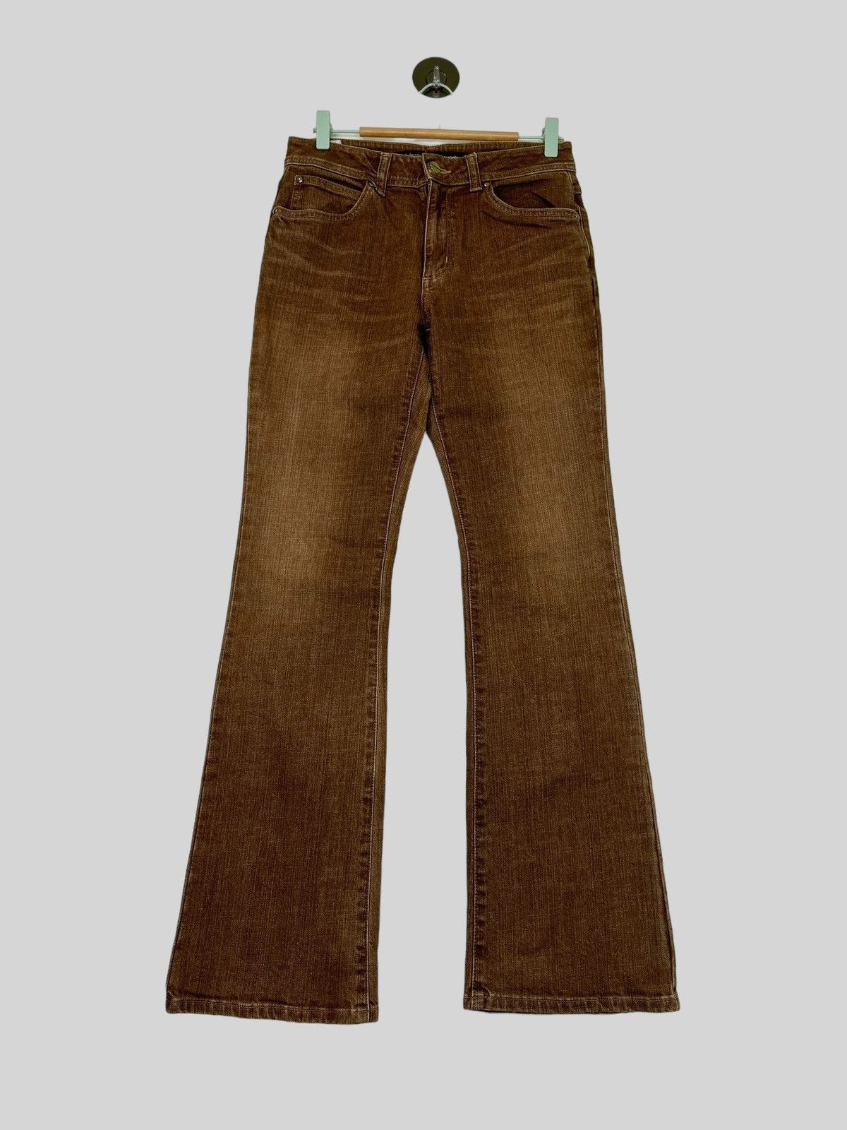 Flare Vintage Wrangler Brown Wide Leg Denim