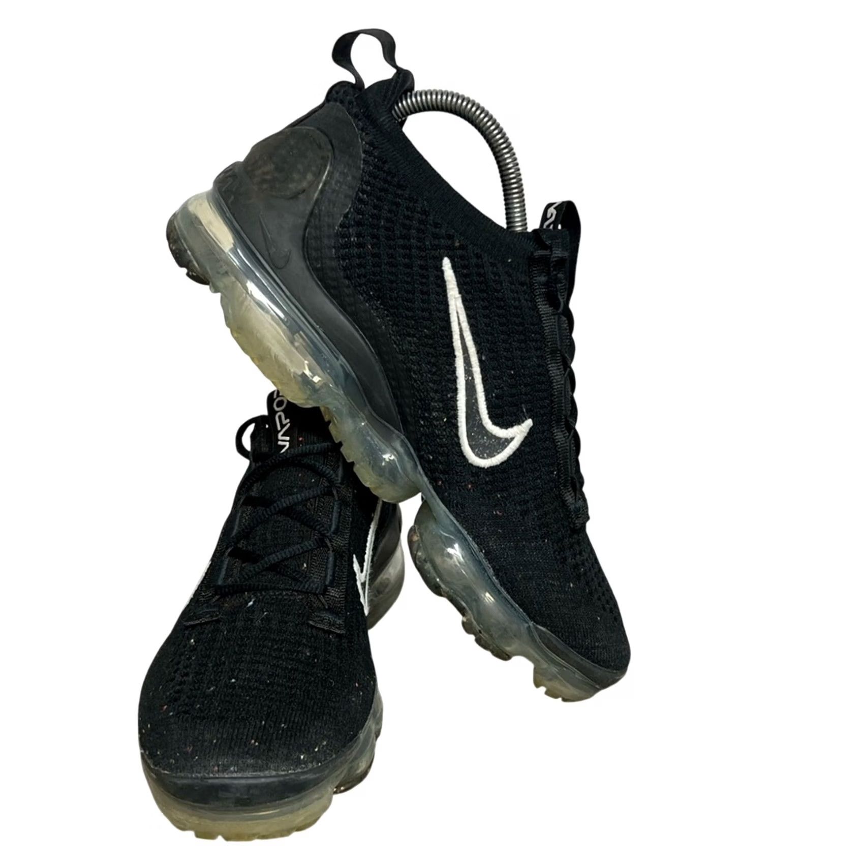 Nike Nike Air Vapormax 2021 FK Flyknit Black Silver White DC4112-002 Womens 8.5 Size ONE SIZE - 3 Thumbnail