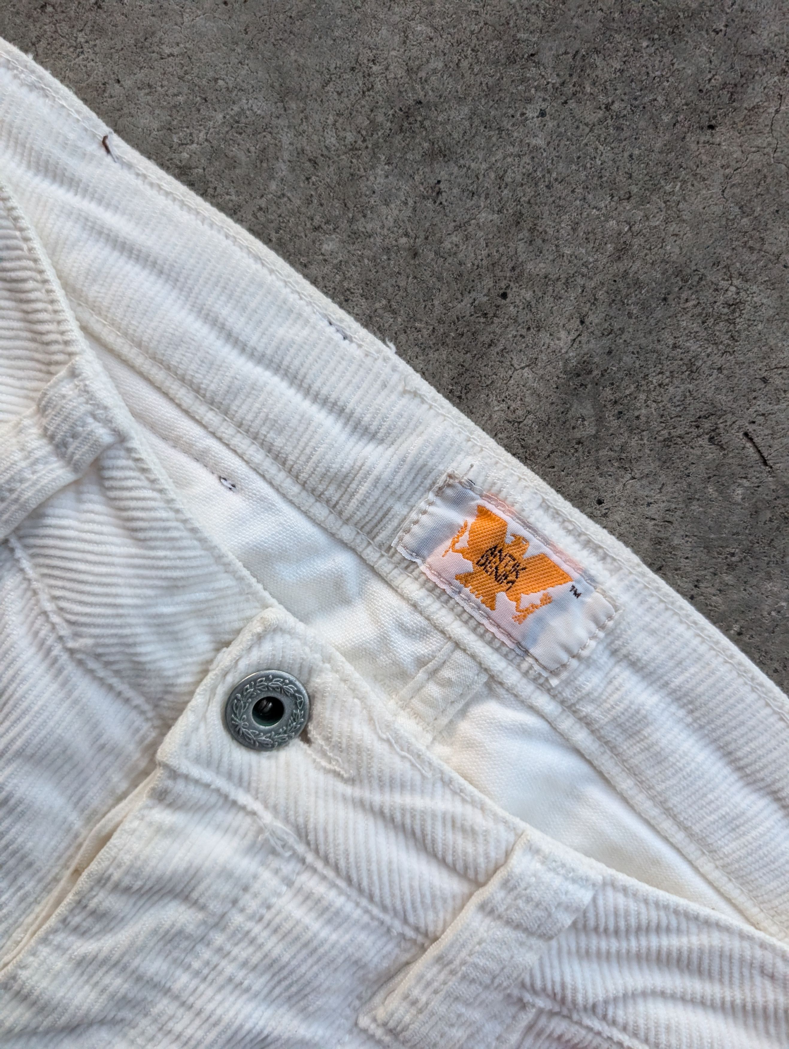 Antik Denim 90s antik denim white corduroy flared jeans made in usa Size 27" / US 4 / IT 40 - 3 Thumbnail