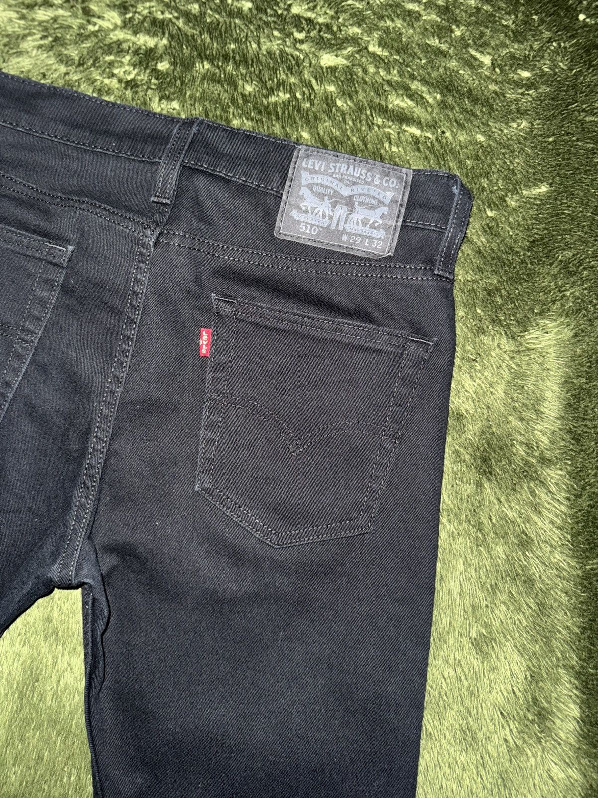 Levi's [W29/L32] Levis 510 washed cotton pants black Size US 29 - 9 Thumbnail