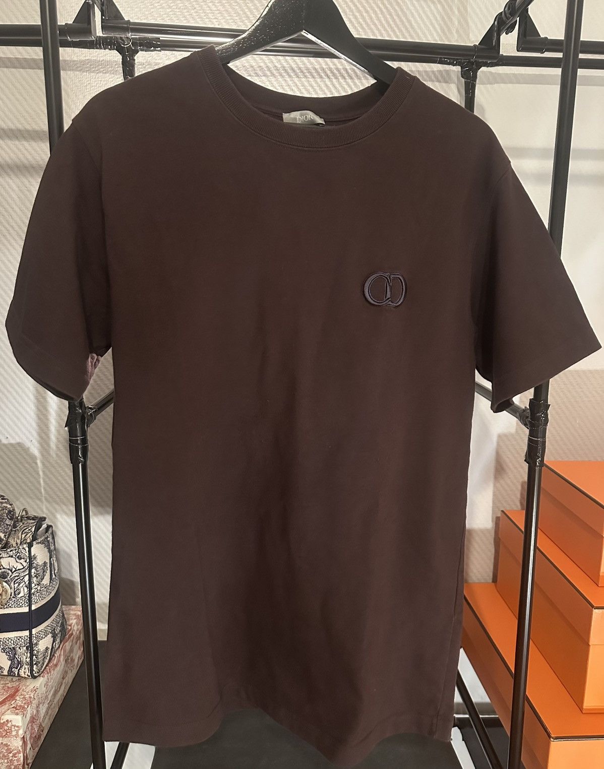Dior Dior CD Icon Embroidered Logo T-Shirt Brown Size M Size US M / EU 48-50 / 2 - 1 Thumbnail